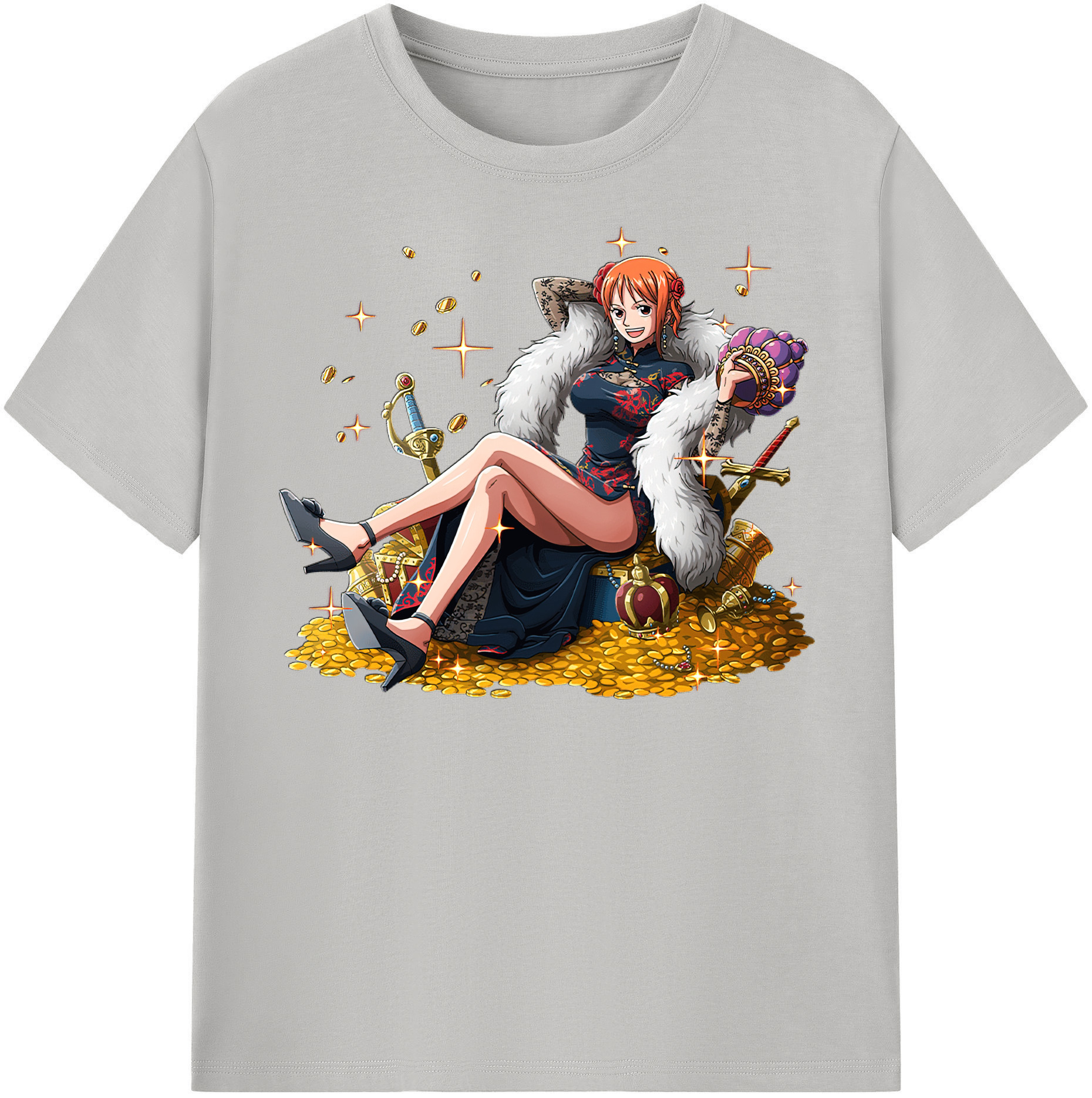 ワンピース ナミ ONE PIECE Nami 綿100％半袖Tシャツ（フロントプリント）
