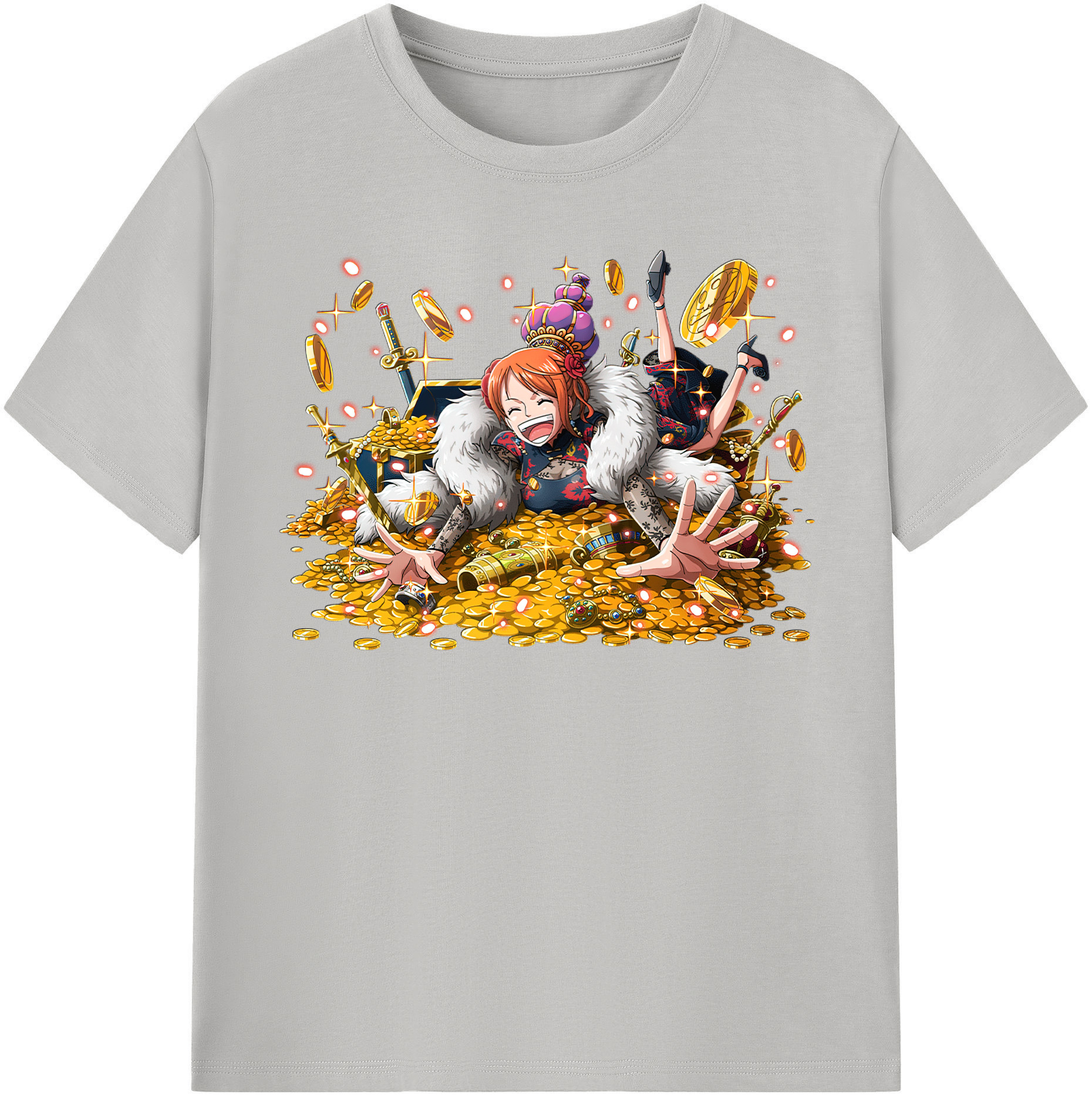 ワンピース ナミ ONE PIECE Nami 綿100％半袖Tシャツ（フロントプリント）