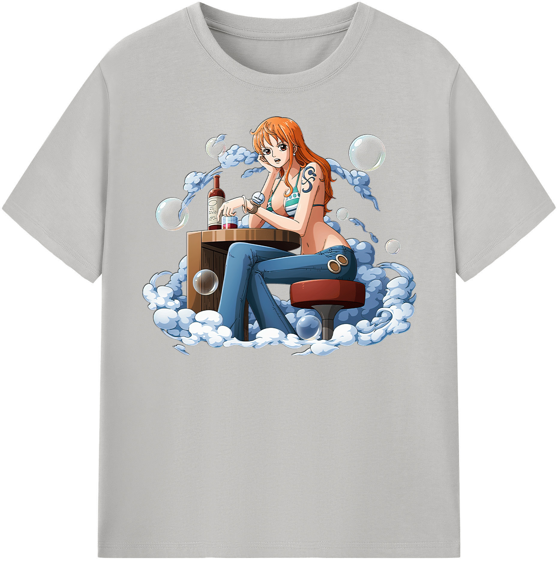 ワンピース ナミ ONE PIECE Nami 綿100％半袖Tシャツ（フロントプリント）