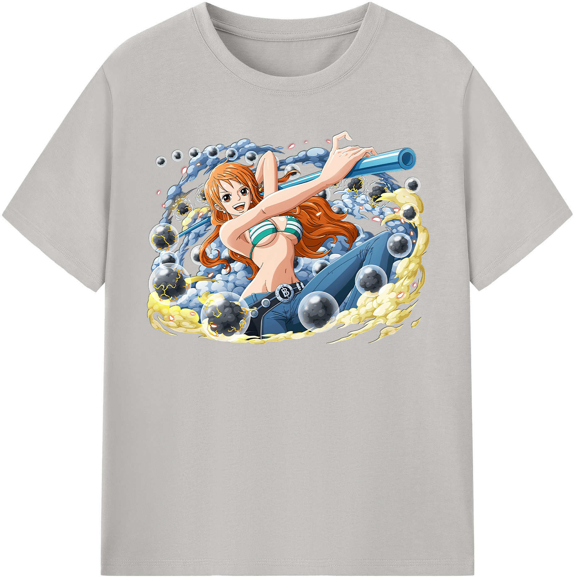 ワンピース ナミ ONE PIECE Nami 綿100％半袖Tシャツ（フロントプリント）