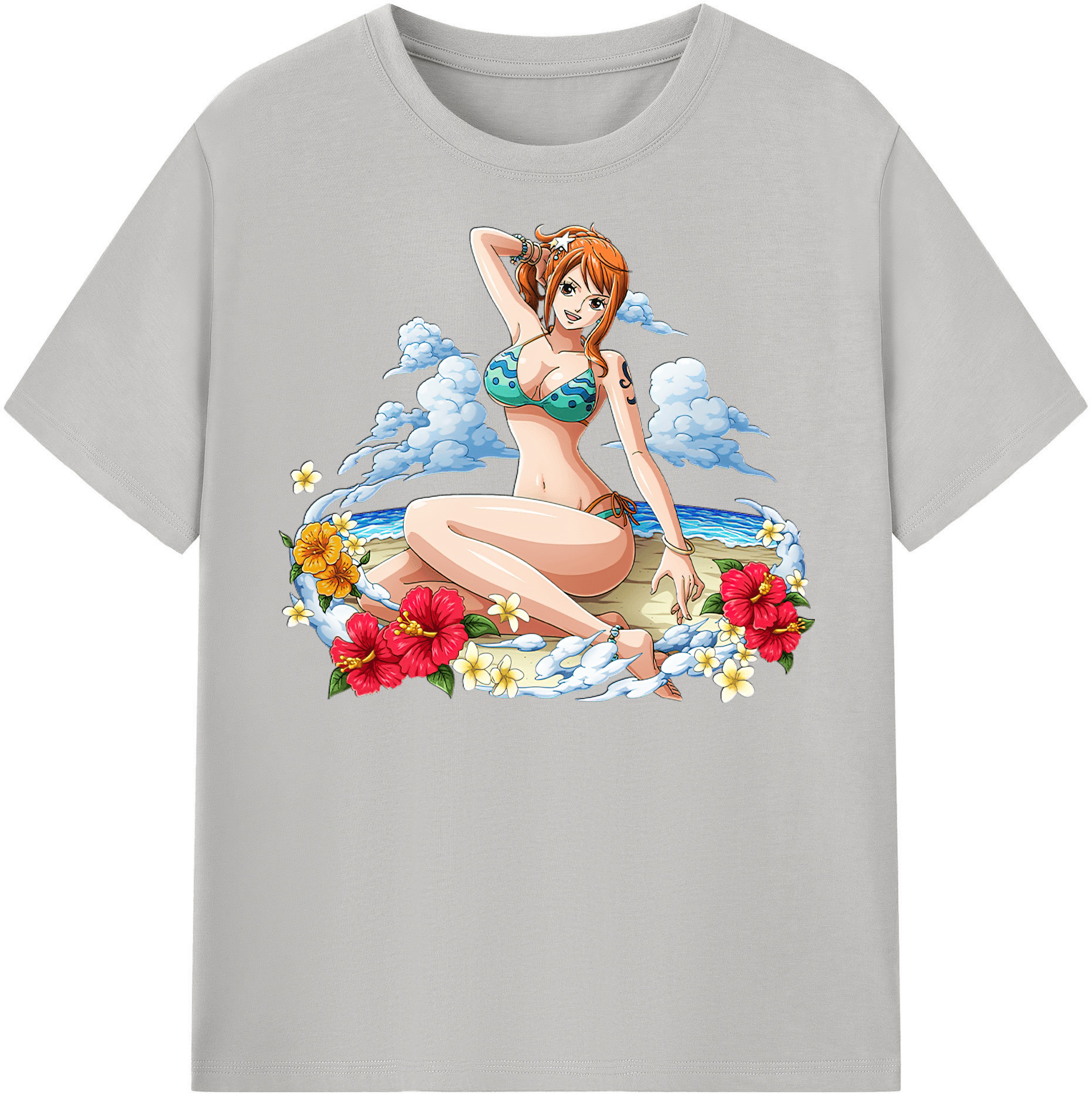 ワンピース ナミ ONE PIECE Nami 綿100％半袖Tシャツ（フロントプリント）