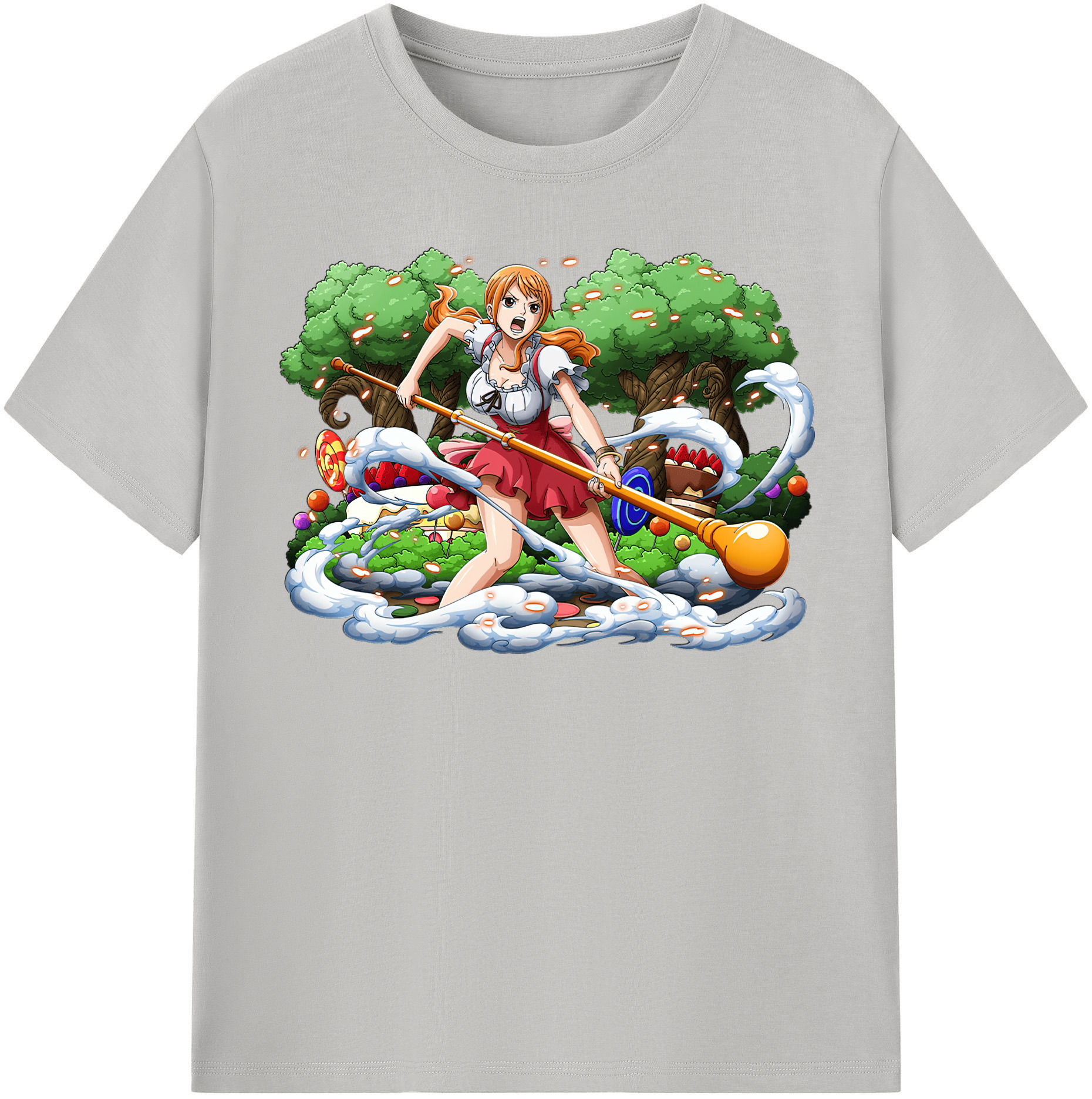 ワンピース ナミ ONE PIECE Nami 綿100％半袖Tシャツ（フロントプリント）