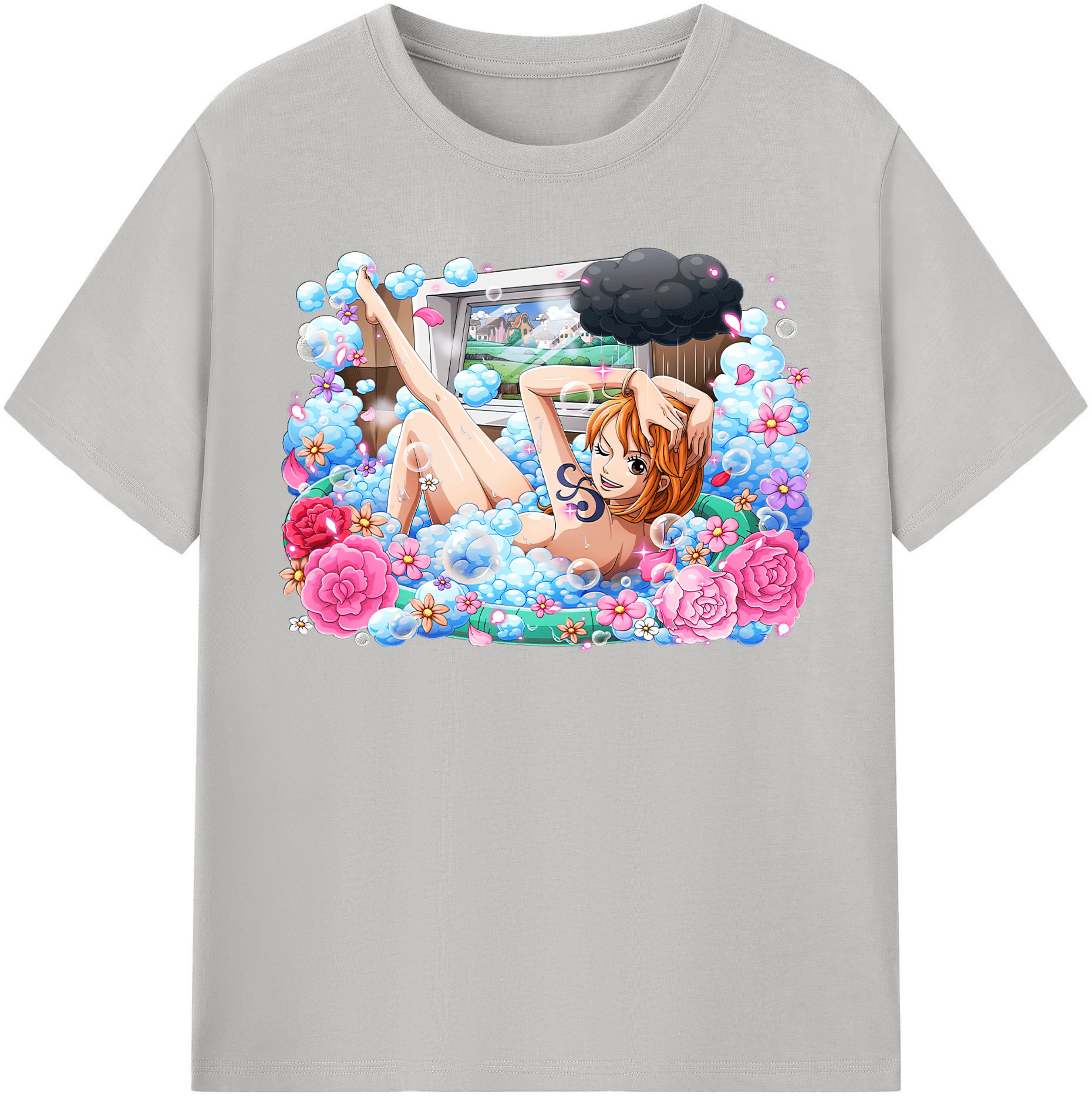 ワンピース ナミ ONE PIECE Nami 綿100％半袖Tシャツ（フロントプリント）