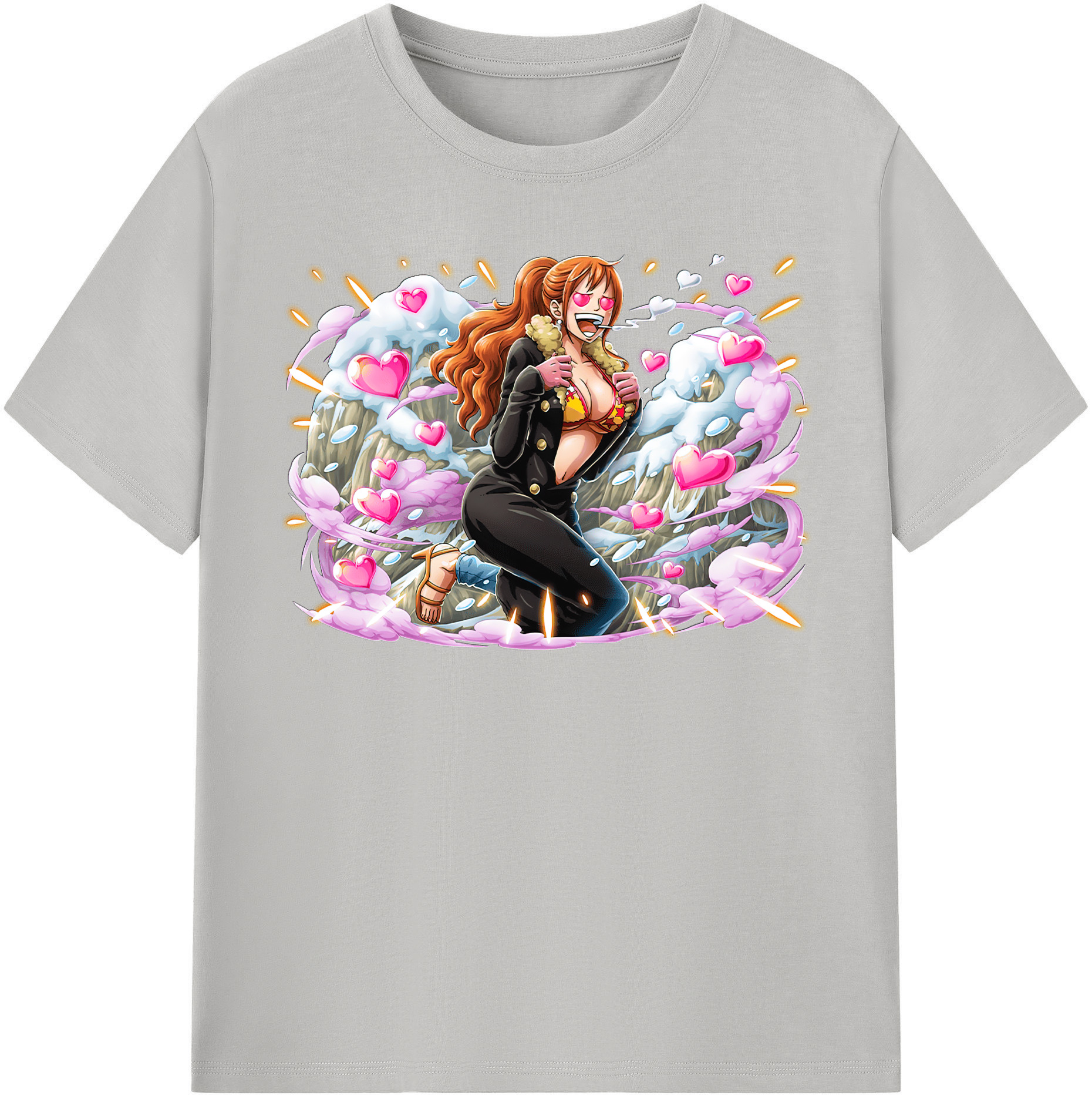 ワンピース ナミ ONE PIECE Nami 綿100％半袖Tシャツ（フロントプリント）