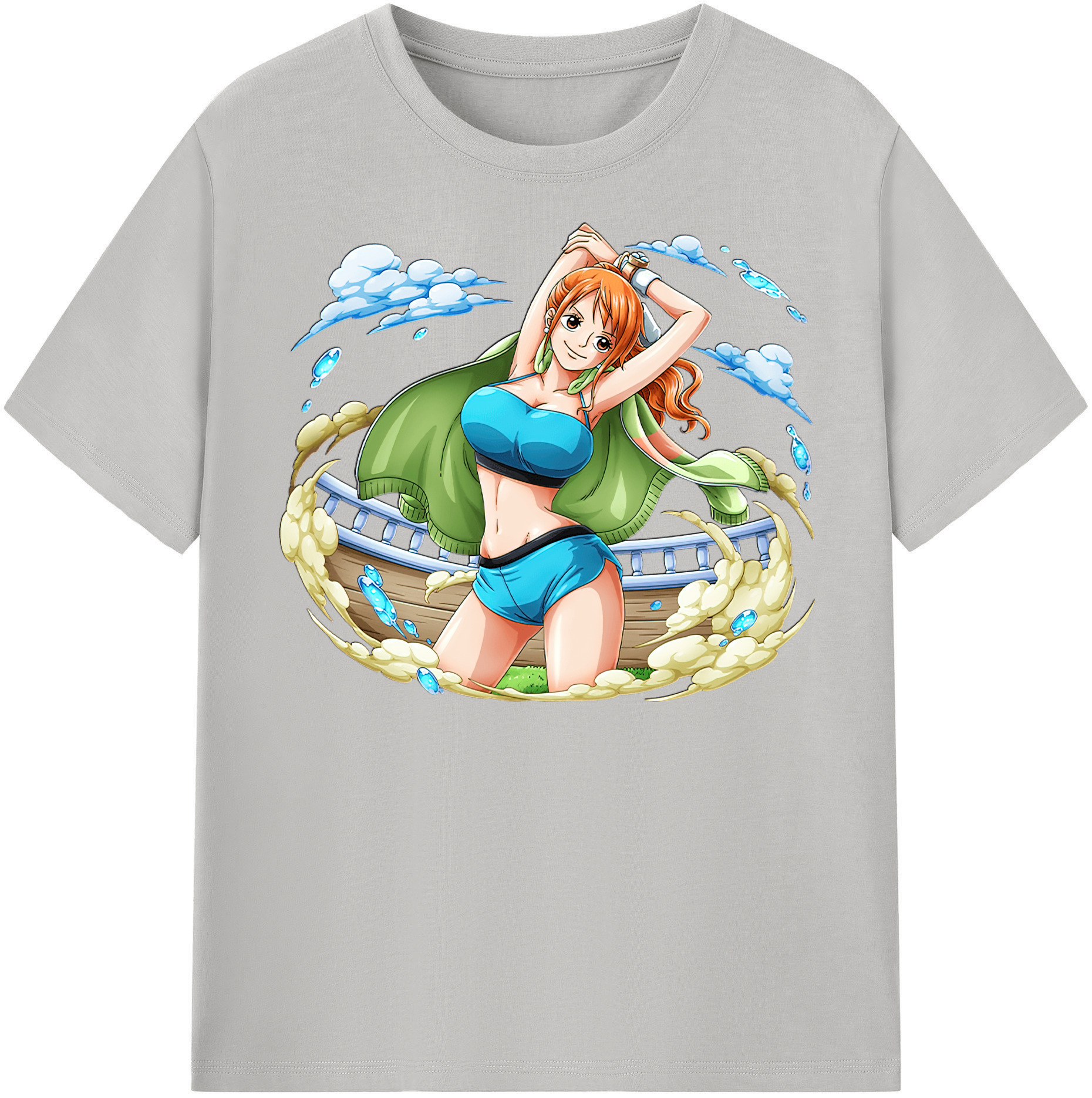 ワンピース ナミ ONE PIECE Nami 綿100％半袖Tシャツ（フロントプリント）