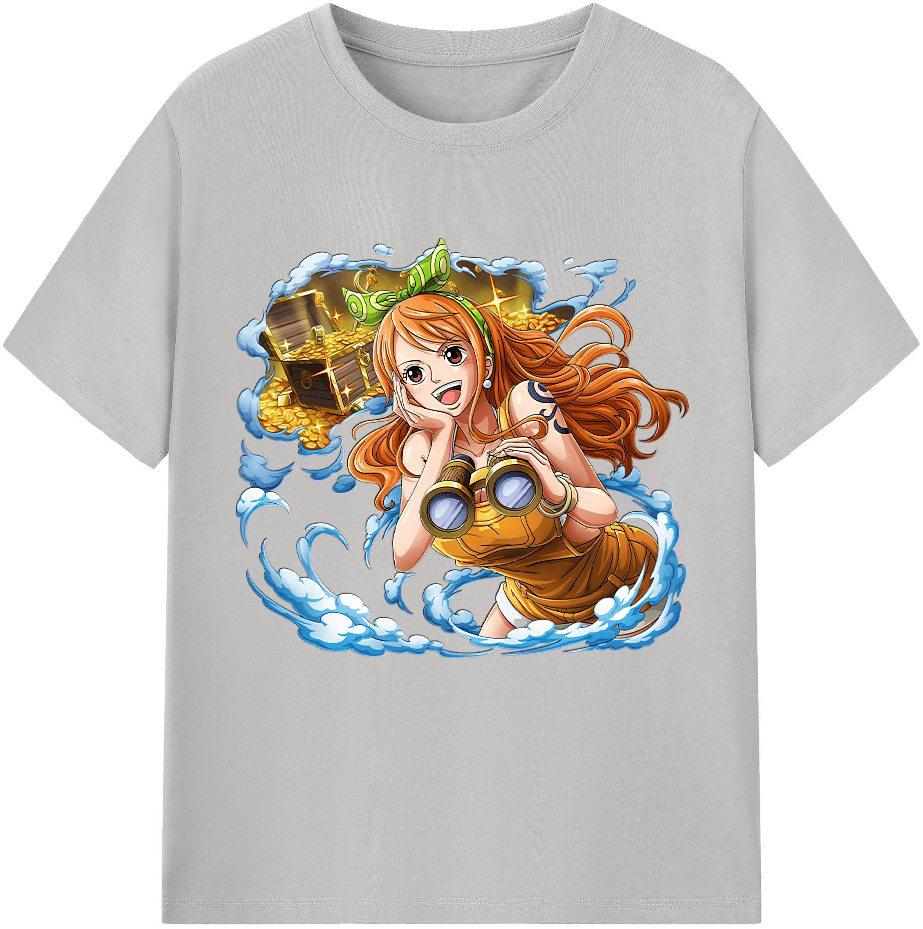 ワンピース ナミ ONE PIECE Nami 綿100％半袖Tシャツ（フロントプリント）