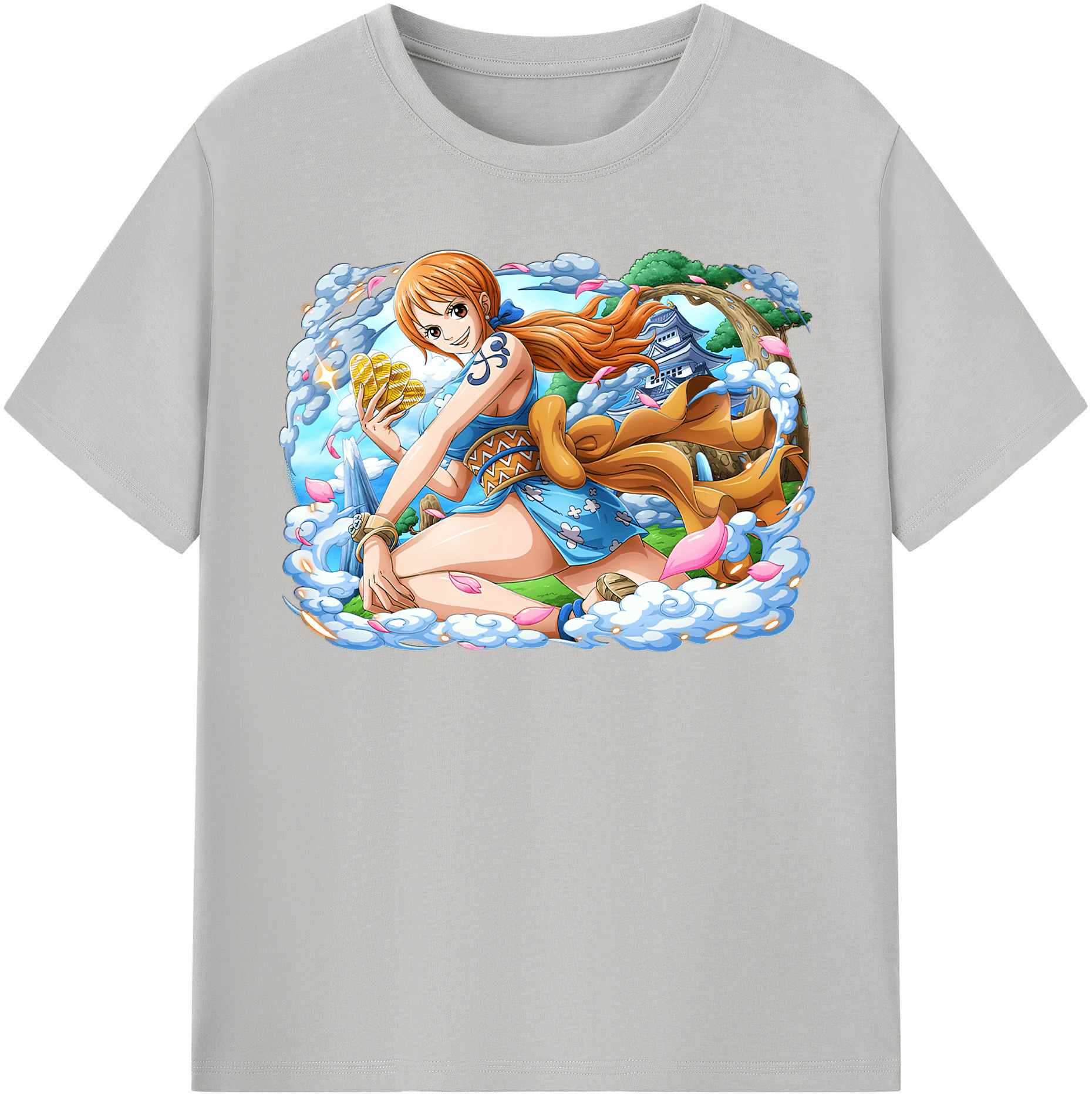 ワンピース ナミ ONE PIECE Nami 綿100％半袖Tシャツ（フロントプリント）