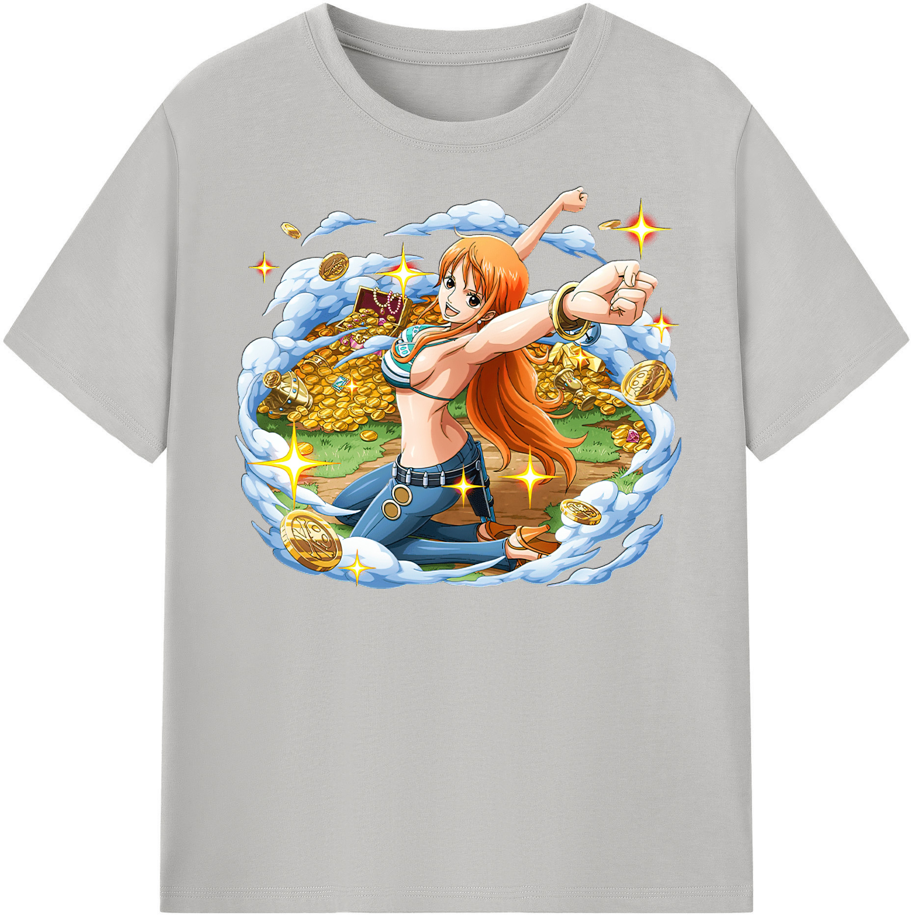 ワンピース ナミ ONE PIECE Nami 綿100％半袖Tシャツ（フロントプリント）