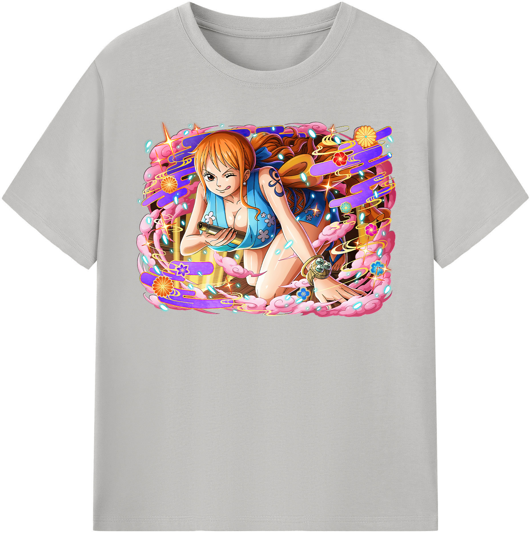 ワンピース ナミ ONE PIECE Nami 綿100％半袖Tシャツ（フロントプリント）