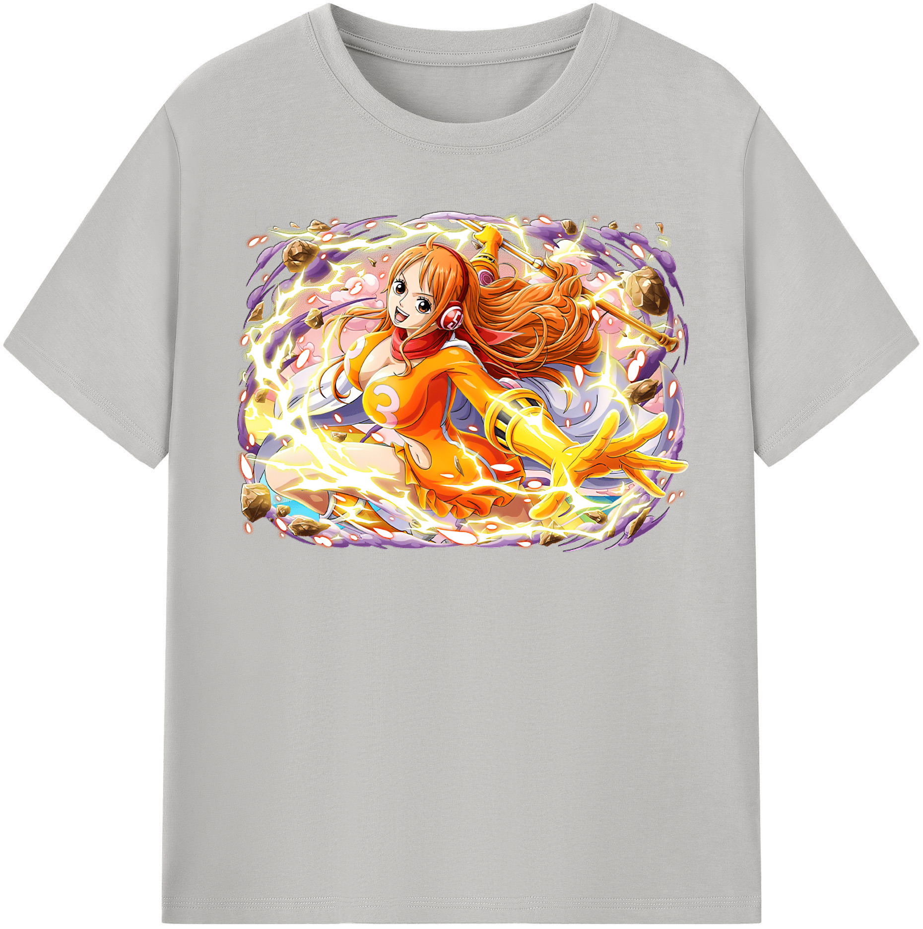 ワンピース ナミ ONE PIECE Nami 綿100％半袖Tシャツ（フロントプリント）