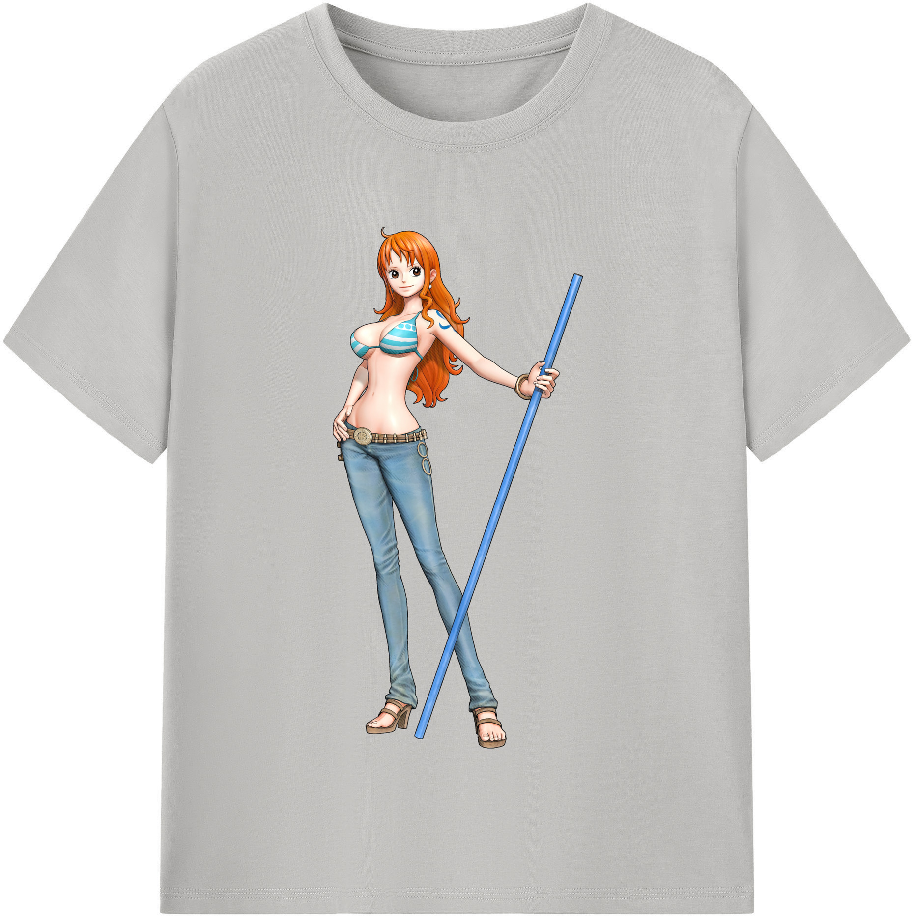 ワンピース ナミ ONE PIECE Nami 綿100％半袖Tシャツ（フロントプリント）