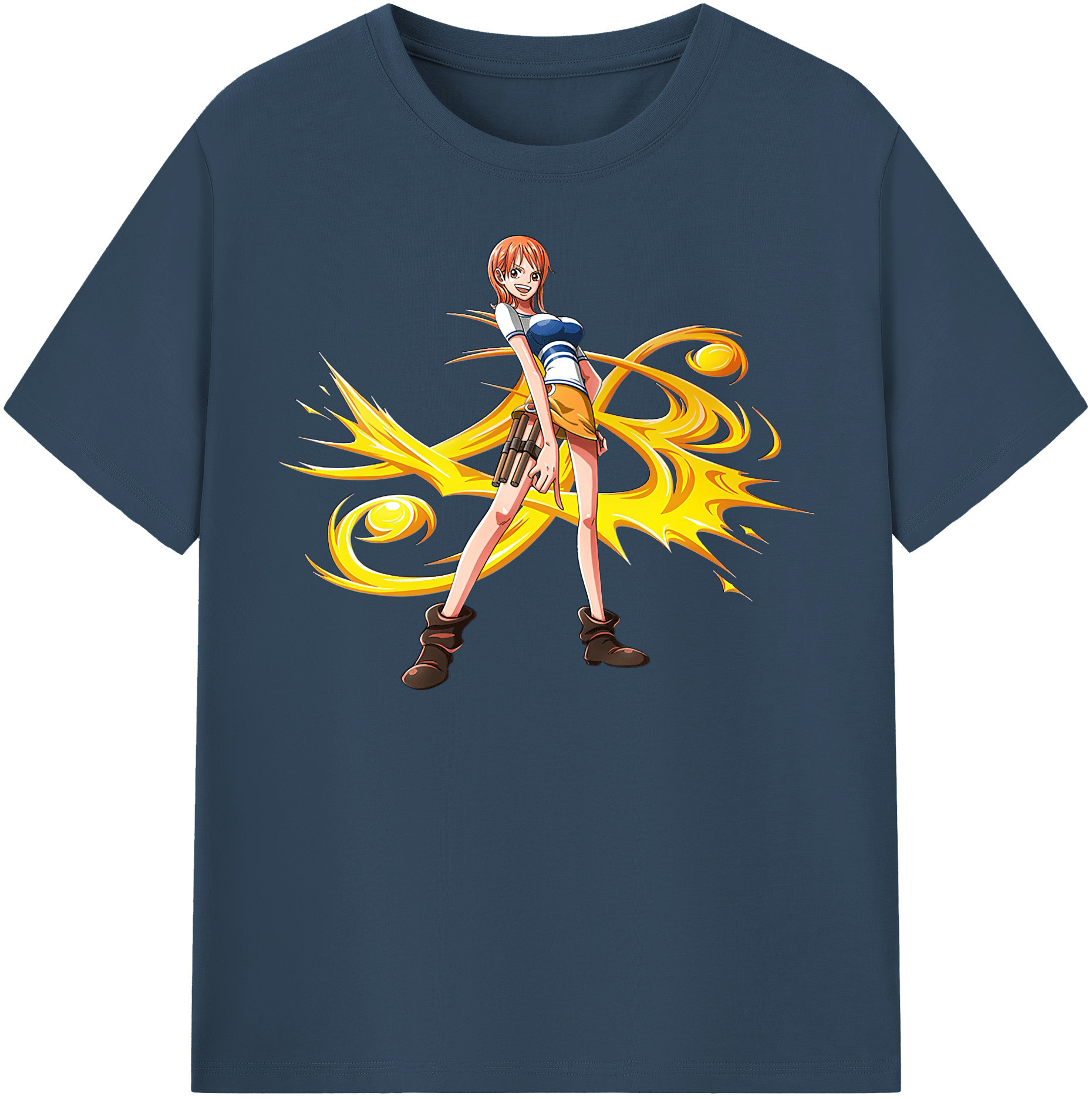ワンピース ナミ ONE PIECE Nami 綿100％半袖Tシャツ（フロントプリント）