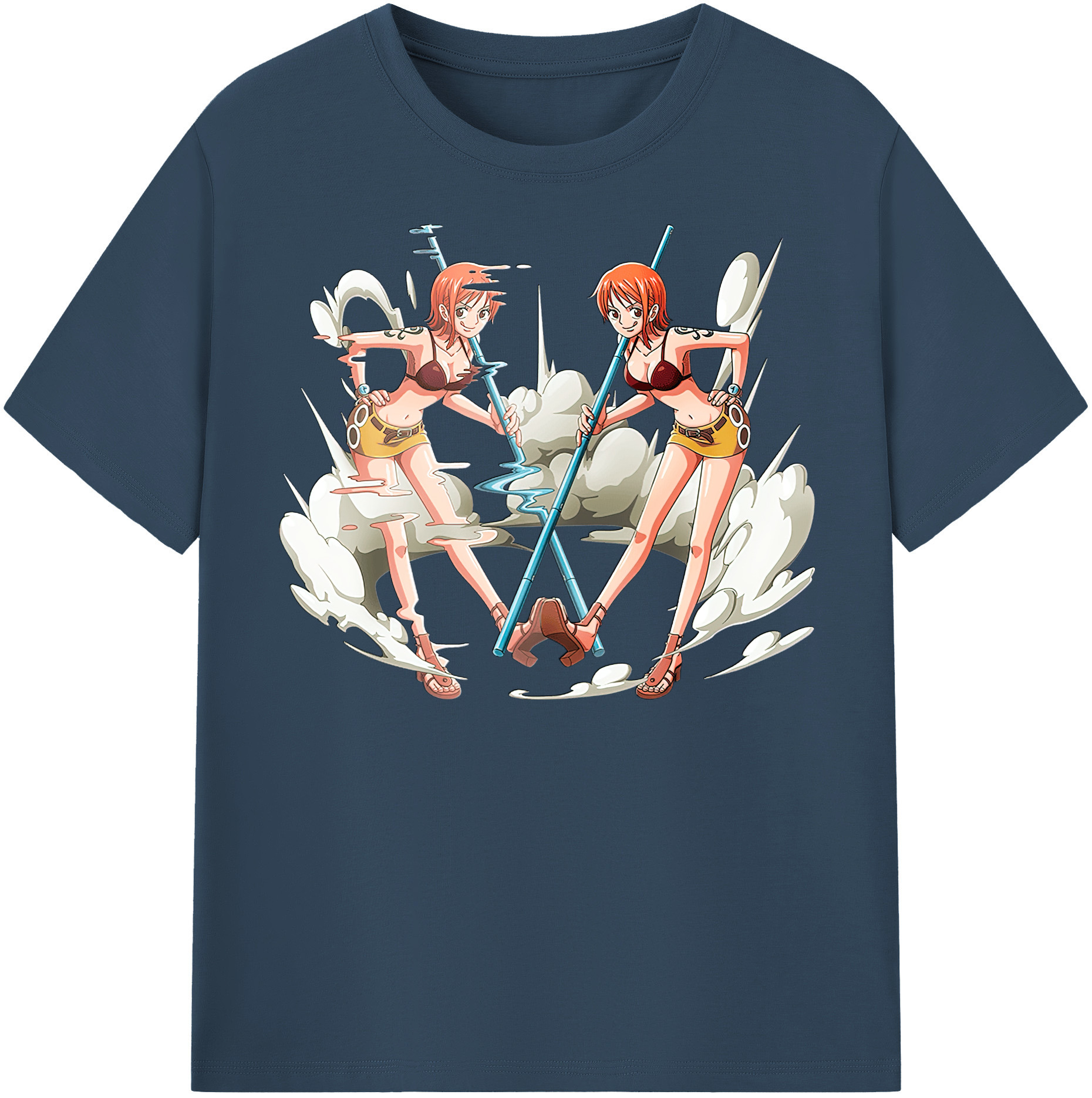 ワンピース ナミ ONE PIECE Nami 綿100％半袖Tシャツ（フロントプリント）