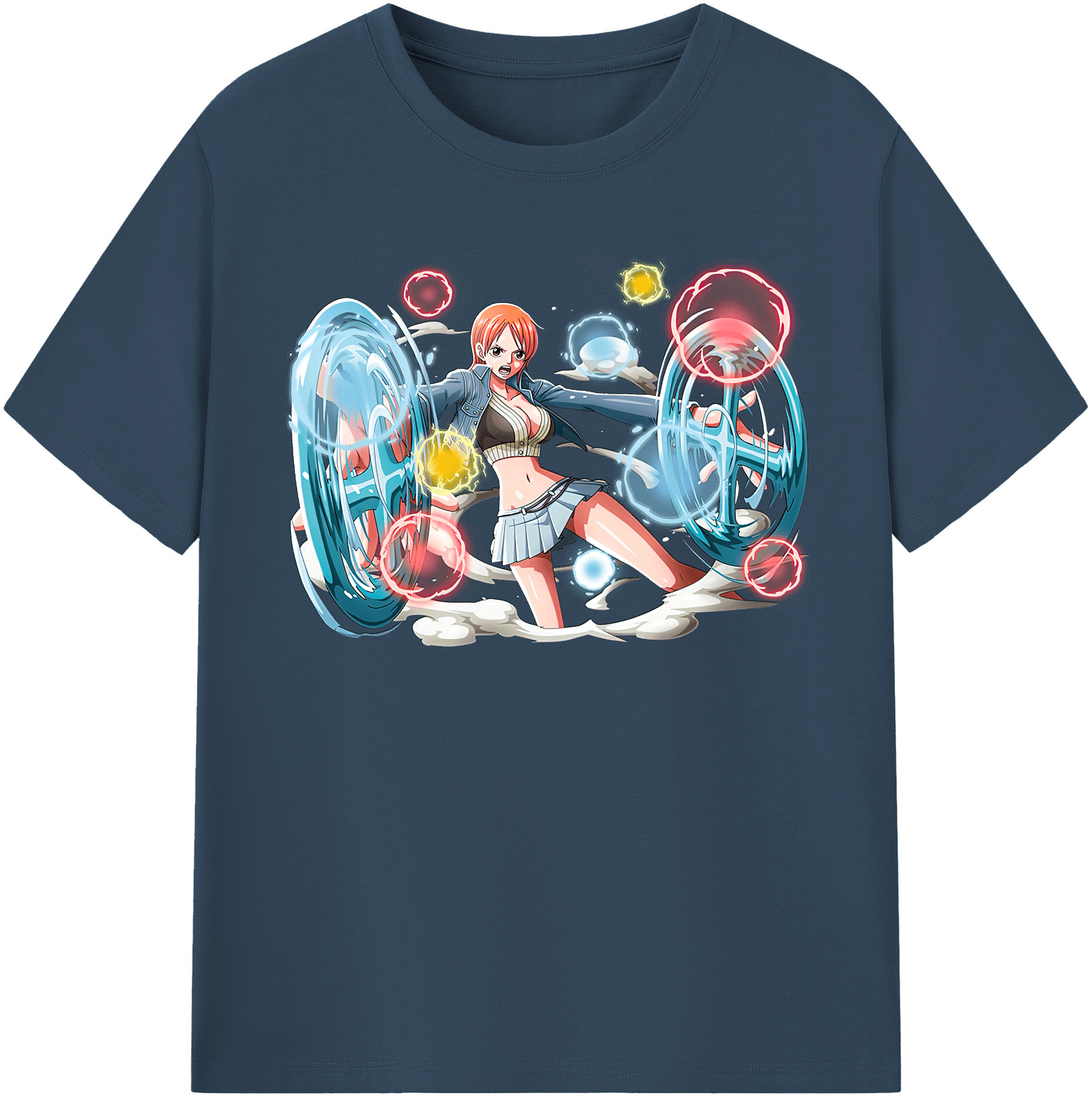 ワンピース ナミ ONE PIECE Nami 綿100％半袖Tシャツ（フロントプリント）
