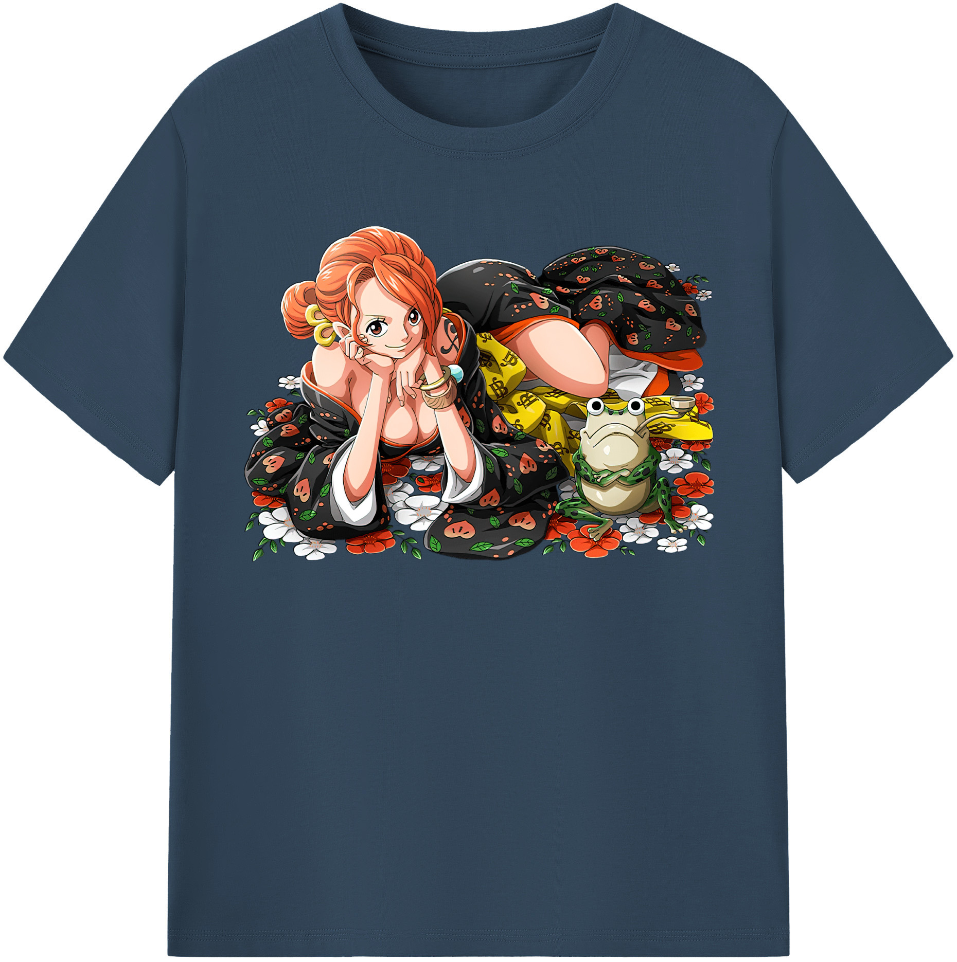 ワンピース ナミ ONE PIECE Nami 綿100％半袖Tシャツ（フロントプリント）