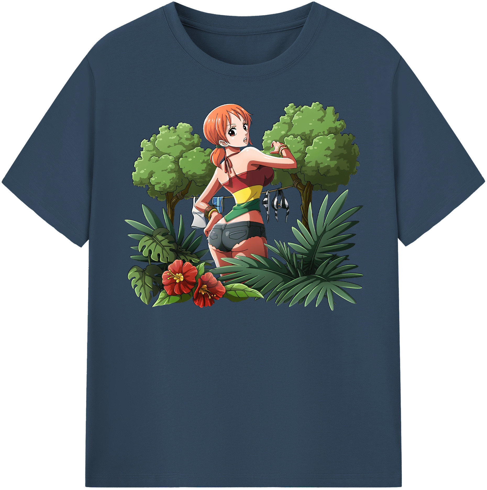 ワンピース ナミ ONE PIECE Nami 綿100％半袖Tシャツ（フロントプリント）
