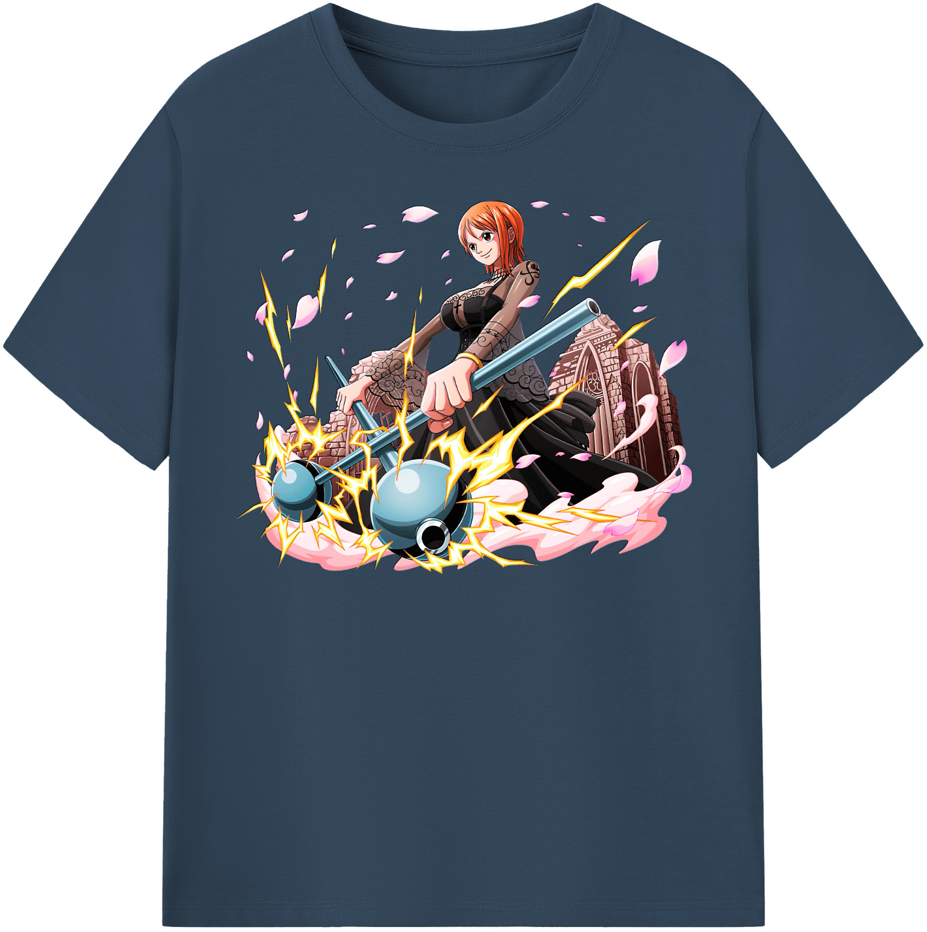 ワンピース ナミ ONE PIECE Nami 綿100％半袖Tシャツ（フロントプリント）