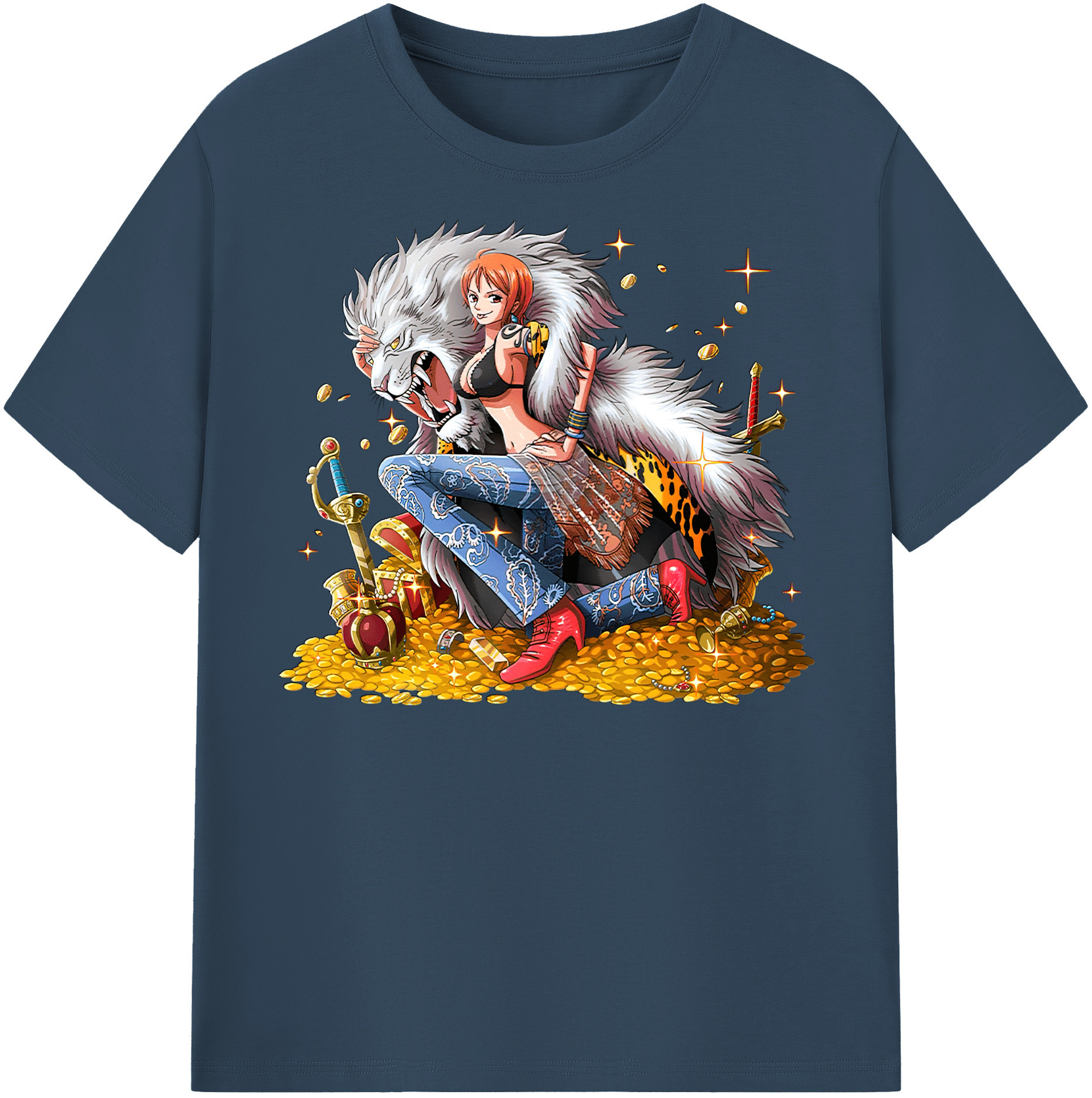 ワンピース ナミ ONE PIECE Nami 綿100％半袖Tシャツ（フロントプリント）