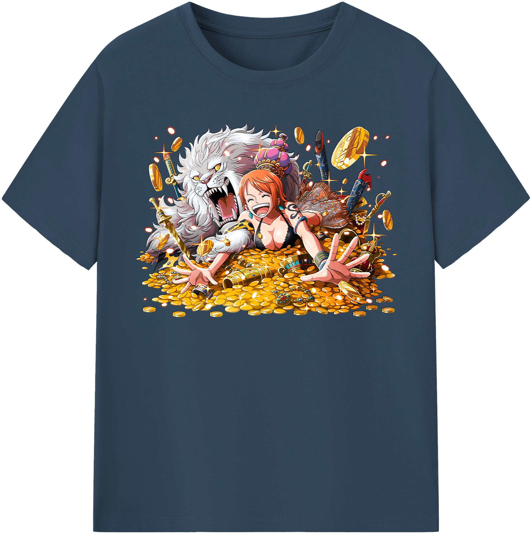 ワンピース ナミ ONE PIECE Nami 綿100％半袖Tシャツ（フロントプリント）