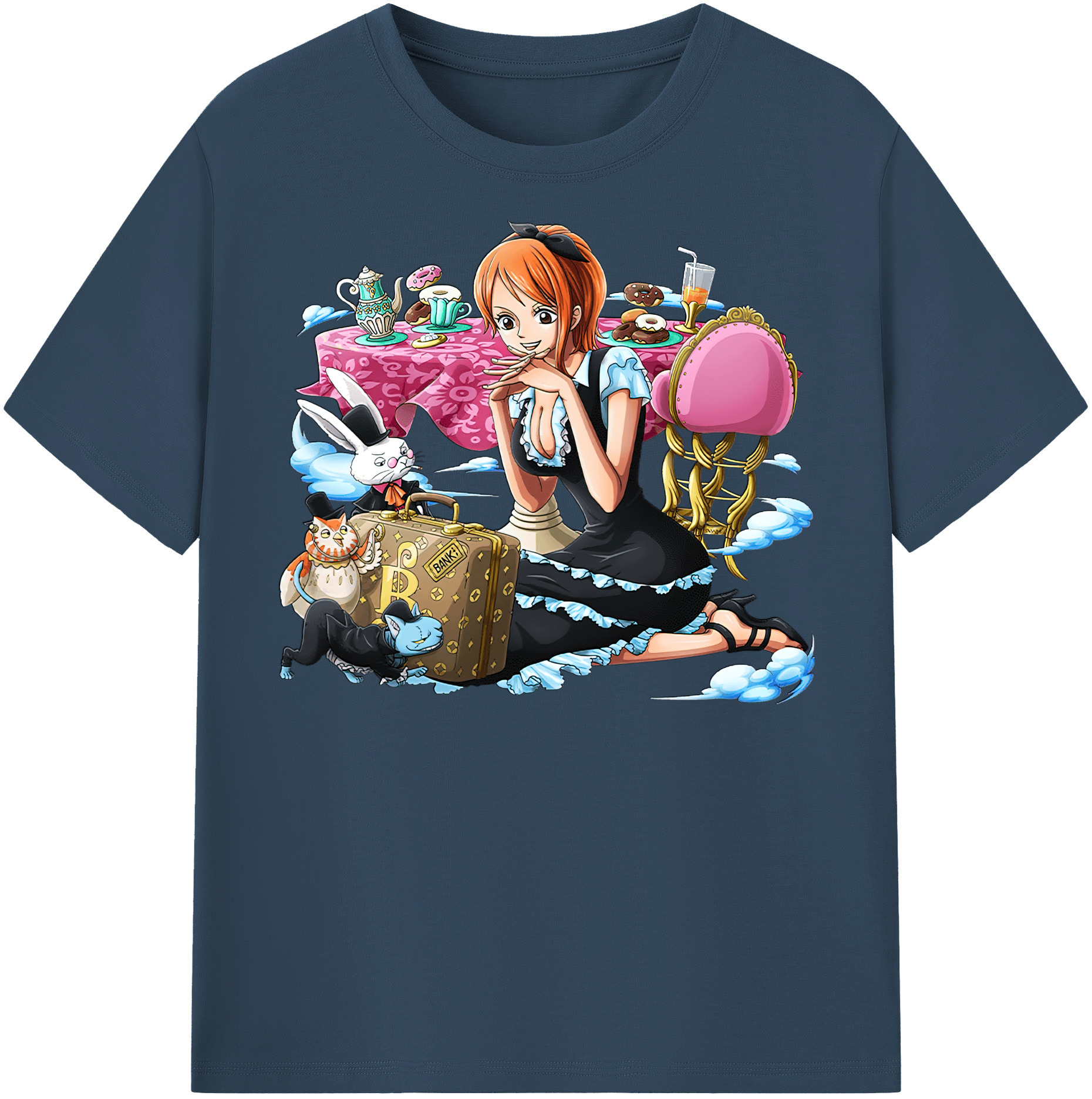 ワンピース ナミ ONE PIECE Nami 綿100％半袖Tシャツ（フロントプリント）