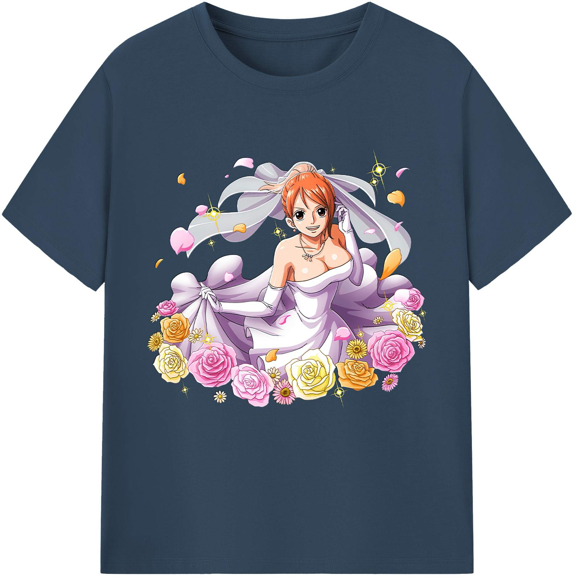 ワンピース ナミ ONE PIECE Nami 綿100％半袖Tシャツ（フロントプリント）