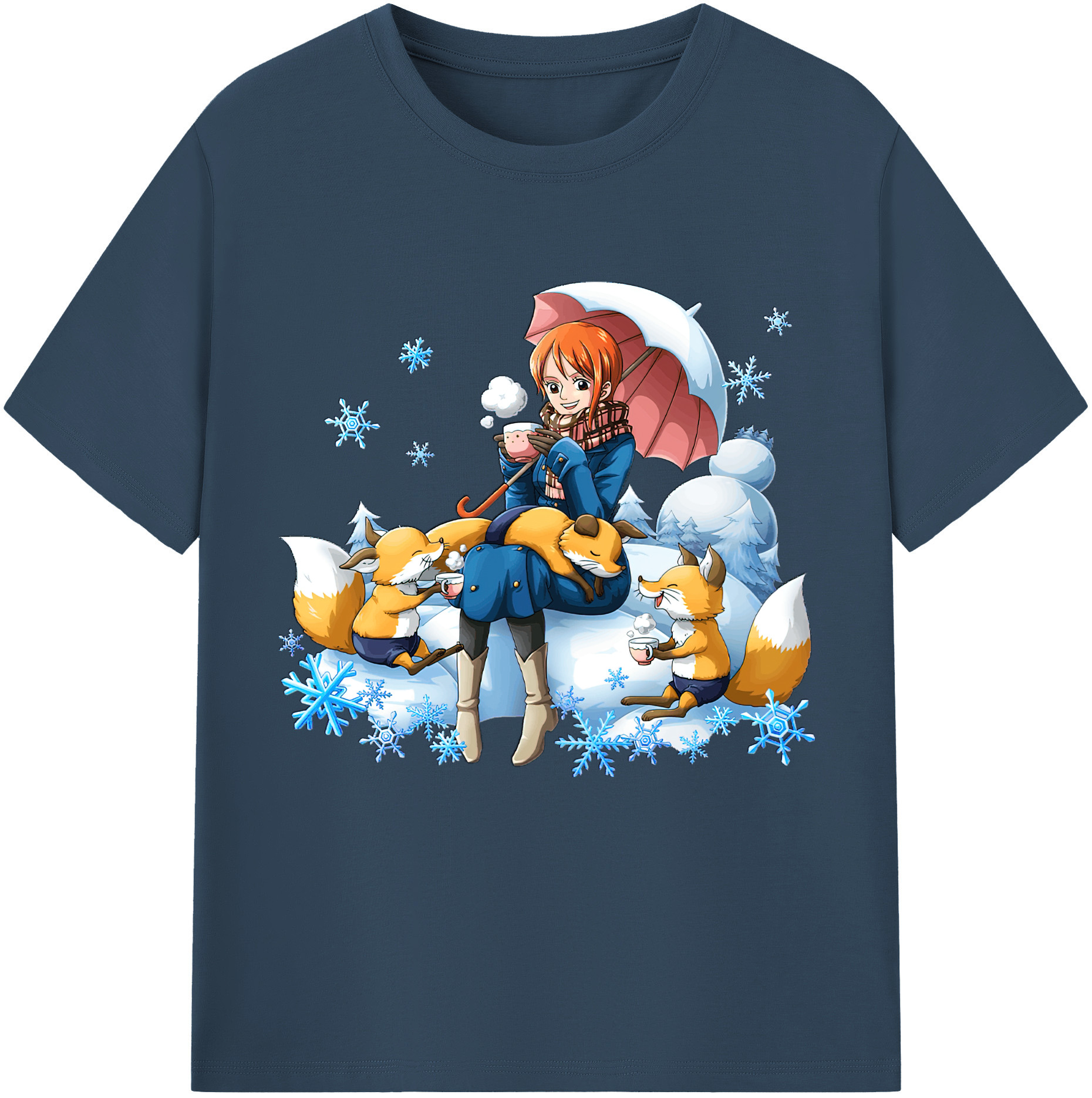 ワンピース ナミ ONE PIECE Nami 綿100％半袖Tシャツ（フロントプリント）