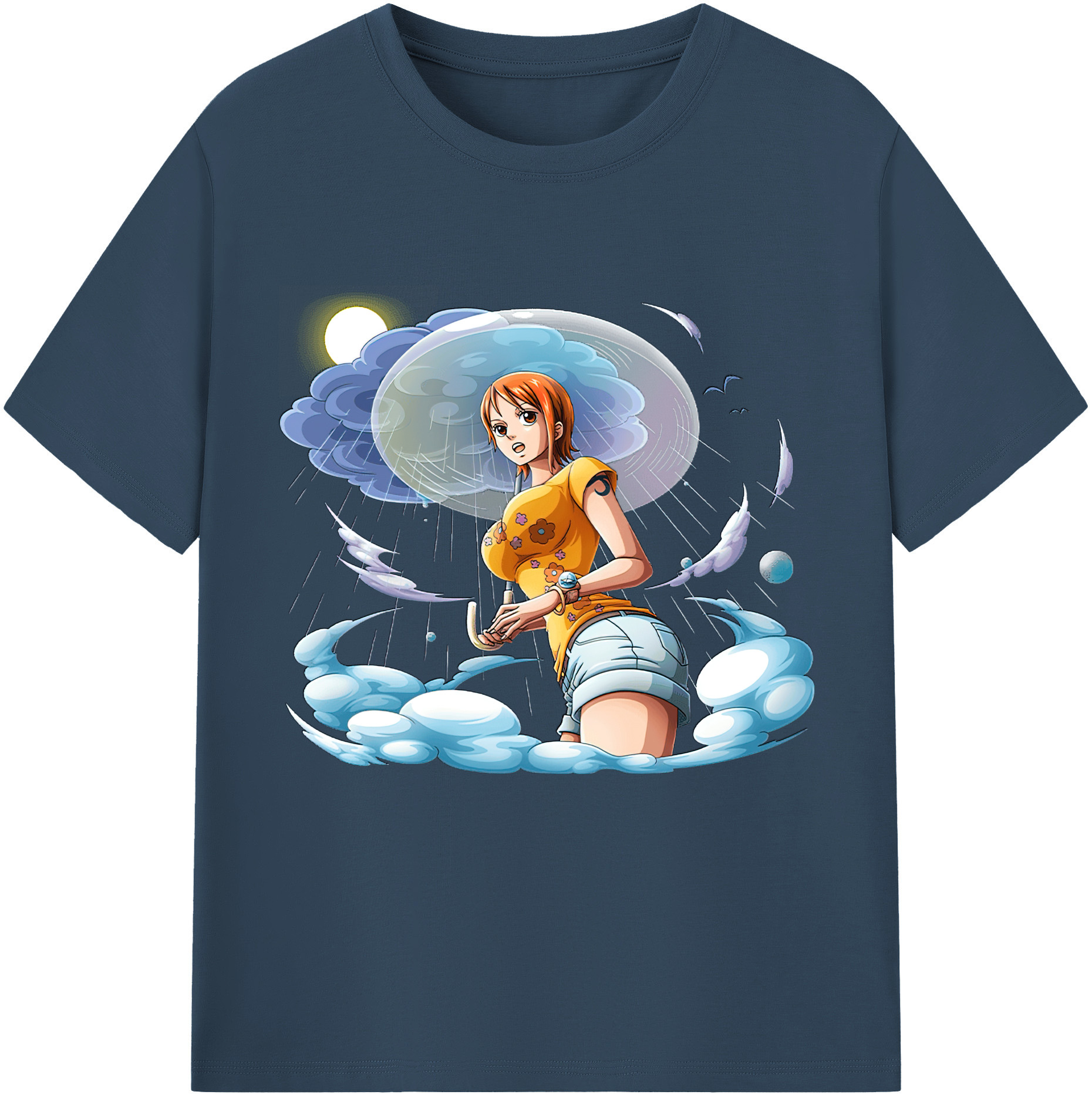 ワンピース ナミ ONE PIECE Nami 綿100％半袖Tシャツ（フロントプリント）