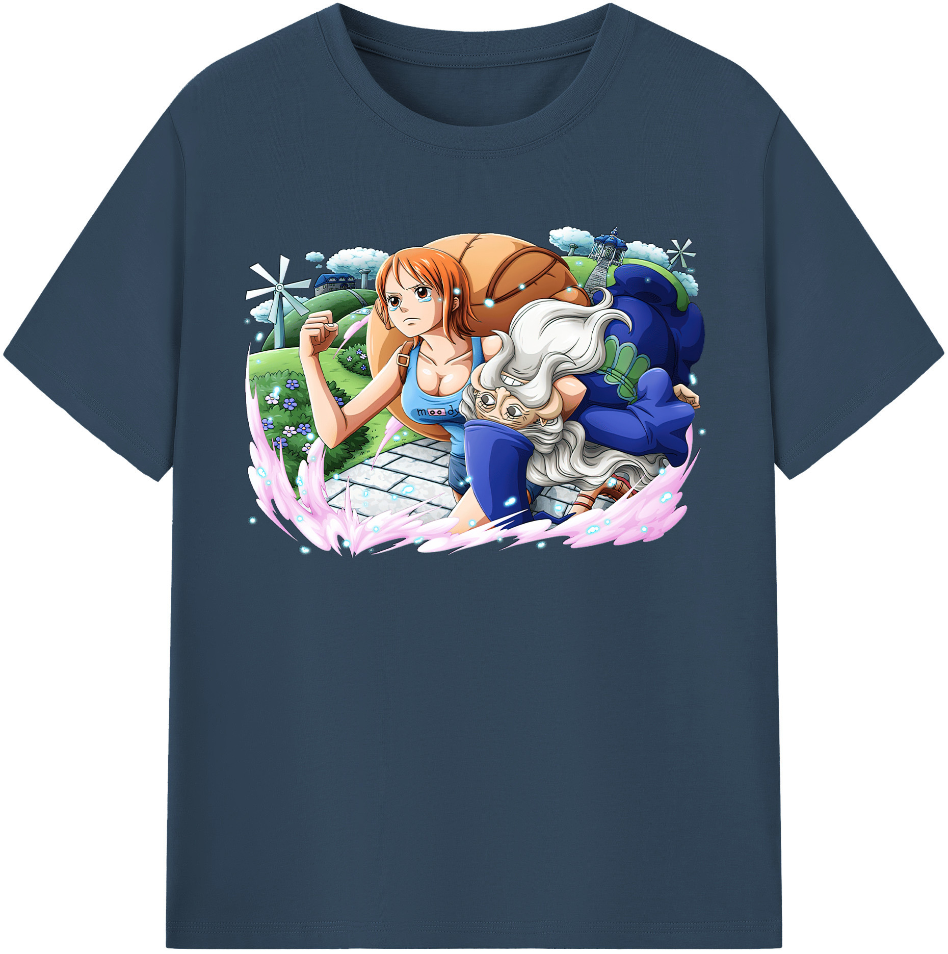 ワンピース ナミ ONE PIECE Nami 綿100％半袖Tシャツ（フロントプリント）