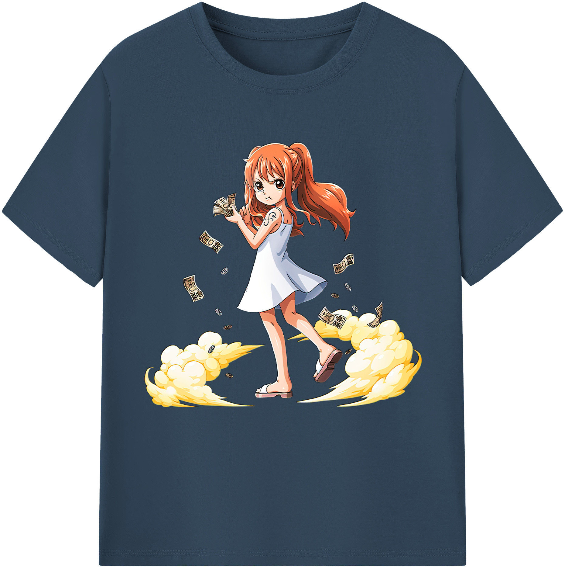 ワンピース ナミ ONE PIECE Nami 綿100％半袖Tシャツ（フロントプリント）