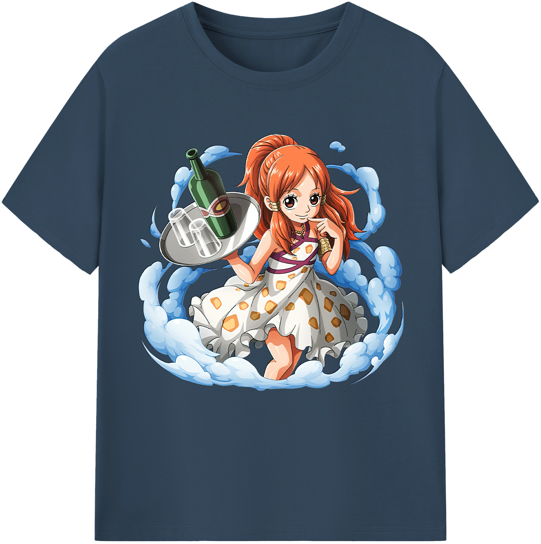 ワンピース ナミ ONE PIECE Nami 綿100％半袖Tシャツ（フロントプリント）