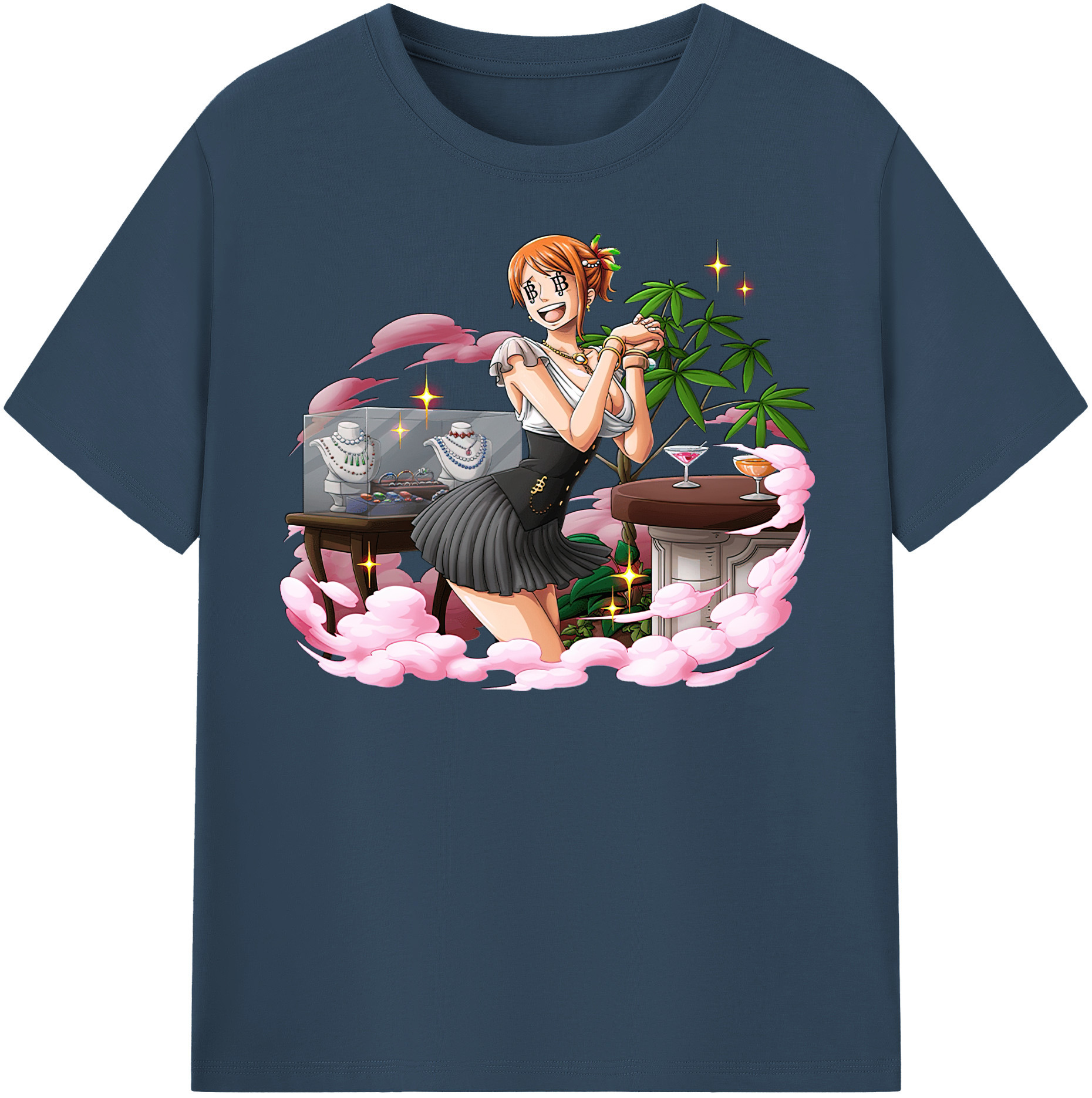 ワンピース ナミ ONE PIECE Nami 綿100％半袖Tシャツ（フロントプリント）