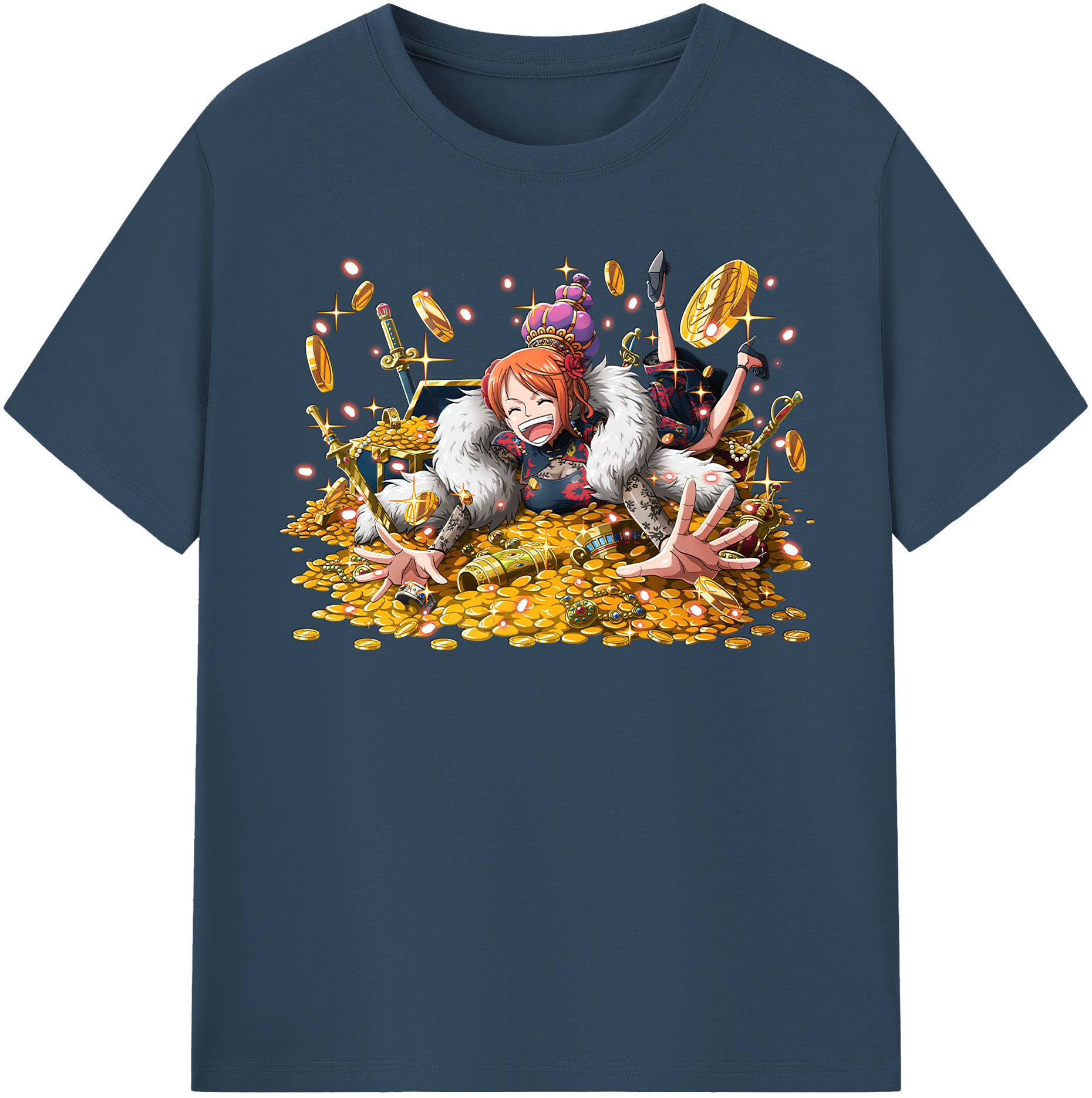 ワンピース ナミ ONE PIECE Nami 綿100％半袖Tシャツ（フロントプリント）