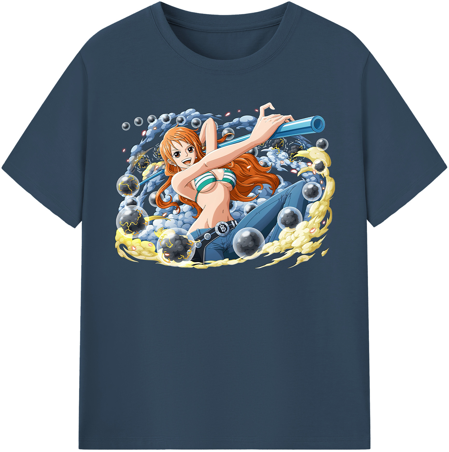 ワンピース ナミ ONE PIECE Nami 綿100％半袖Tシャツ（フロントプリント）