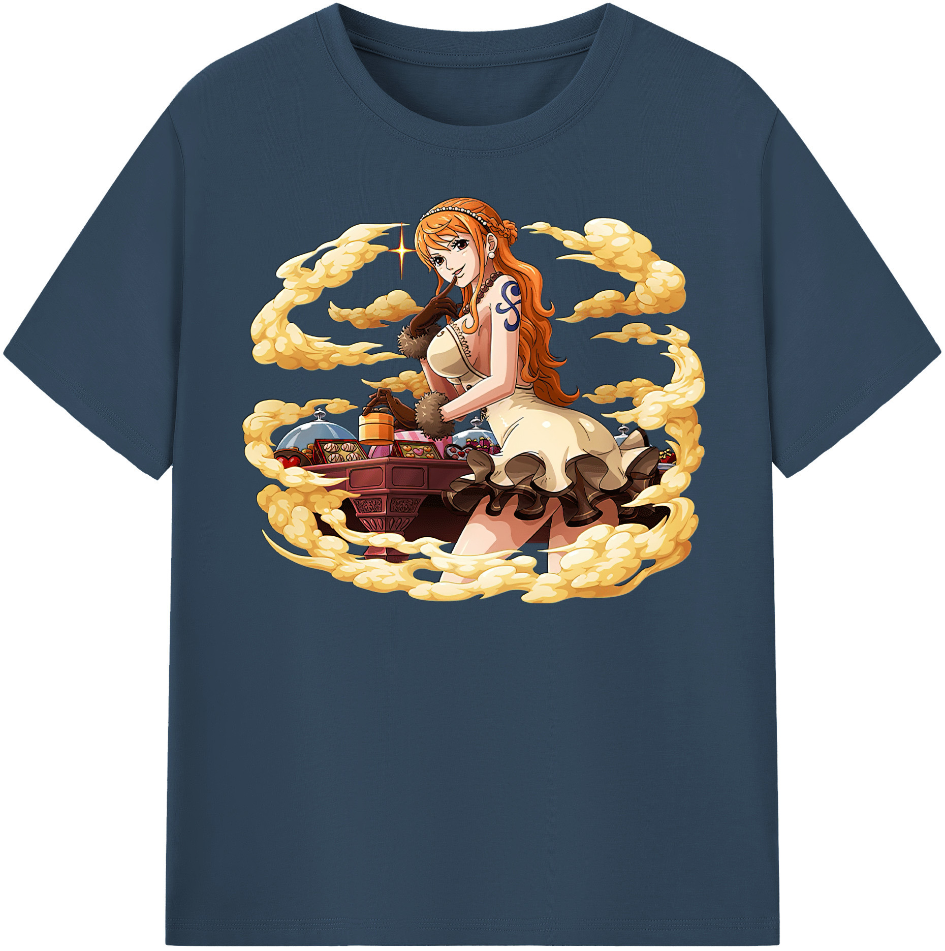 ワンピース ナミ ONE PIECE Nami 綿100％半袖Tシャツ（フロントプリント）