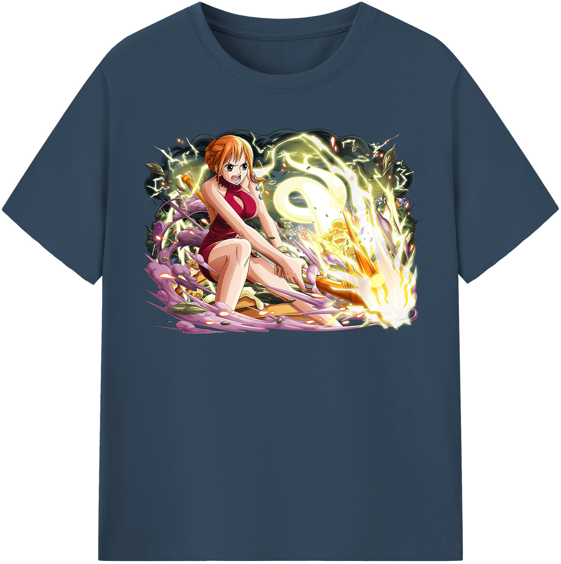 ワンピース ナミ ONE PIECE Nami 綿100％半袖Tシャツ（フロントプリント）