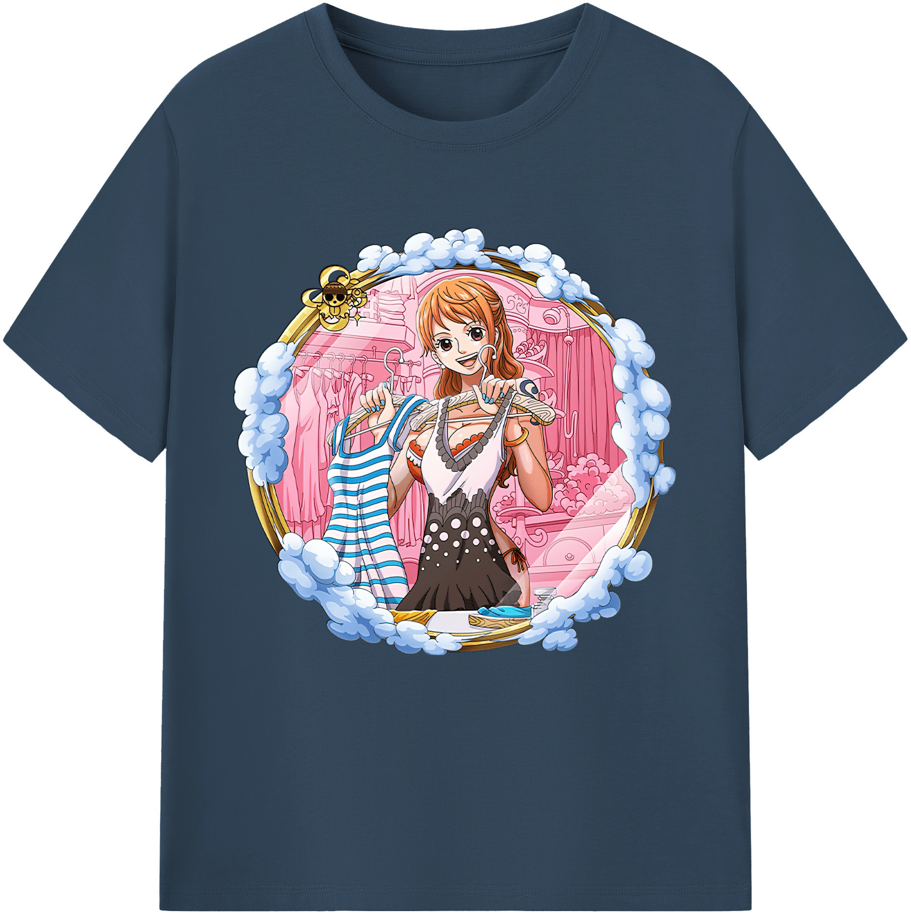 ワンピース ナミ ONE PIECE Nami 綿100％半袖Tシャツ（フロントプリント）