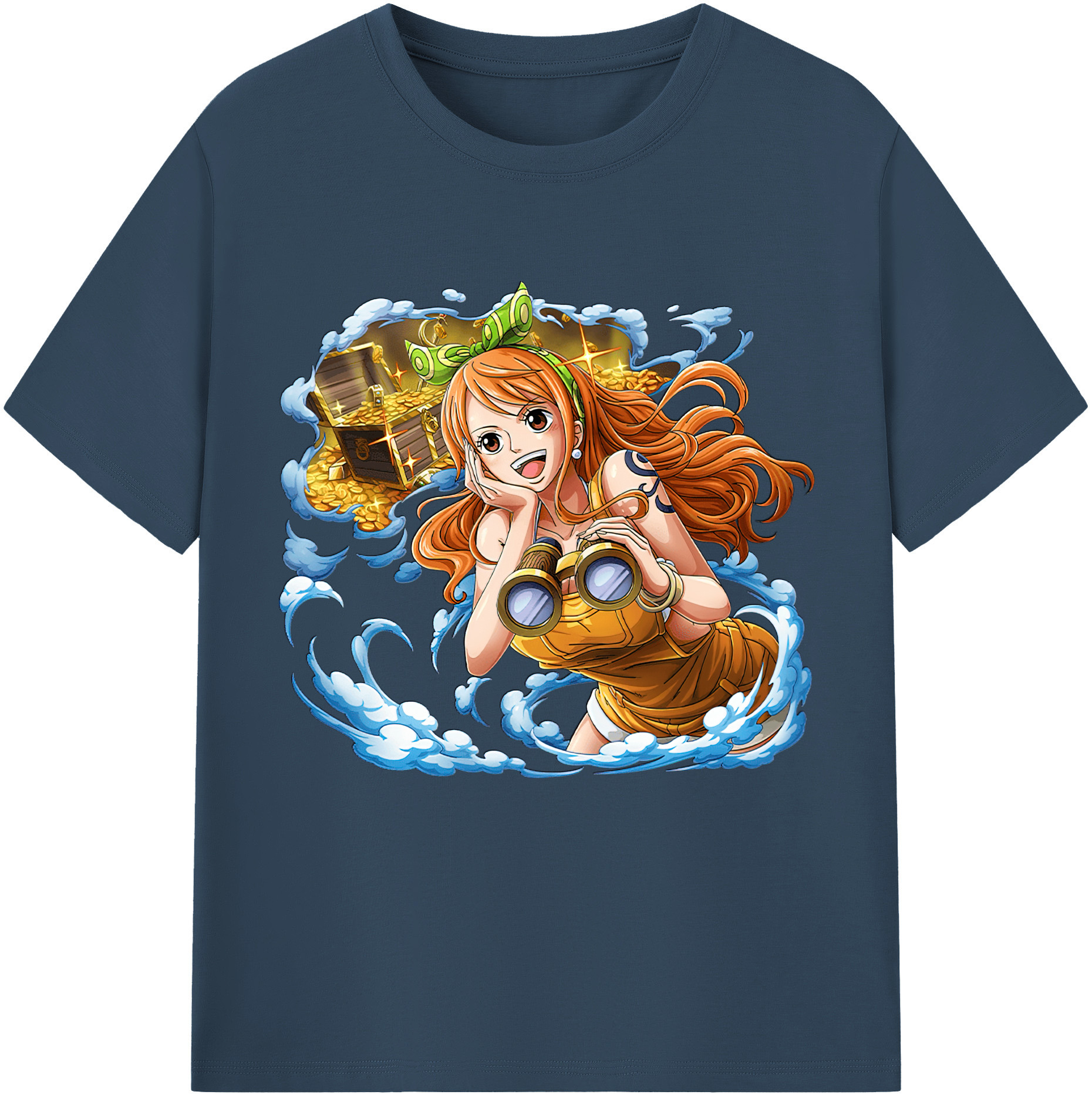 ワンピース ナミ ONE PIECE Nami 綿100％半袖Tシャツ（フロントプリント）