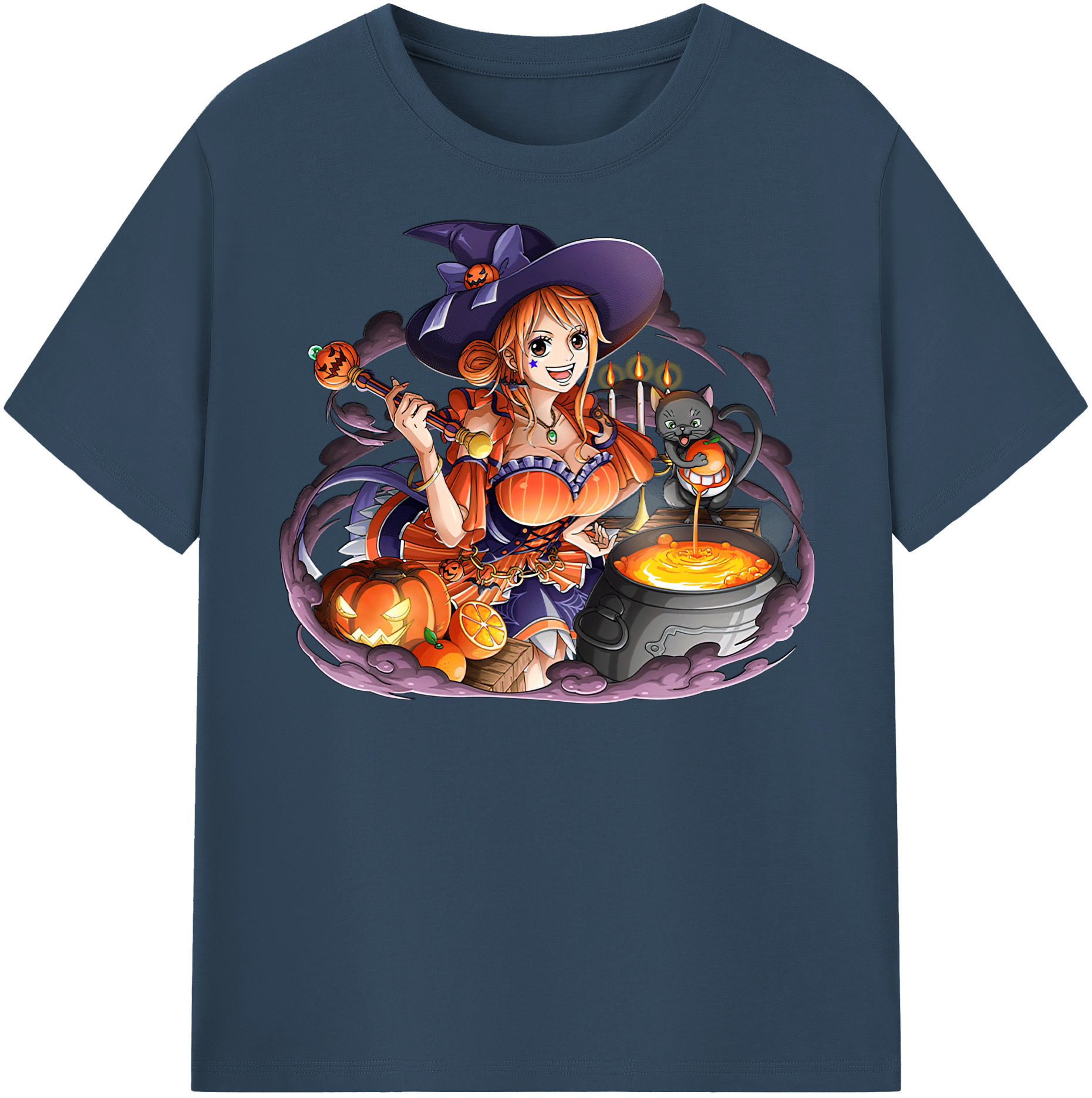ワンピース ナミ ONE PIECE Nami 綿100％半袖Tシャツ（フロントプリント）