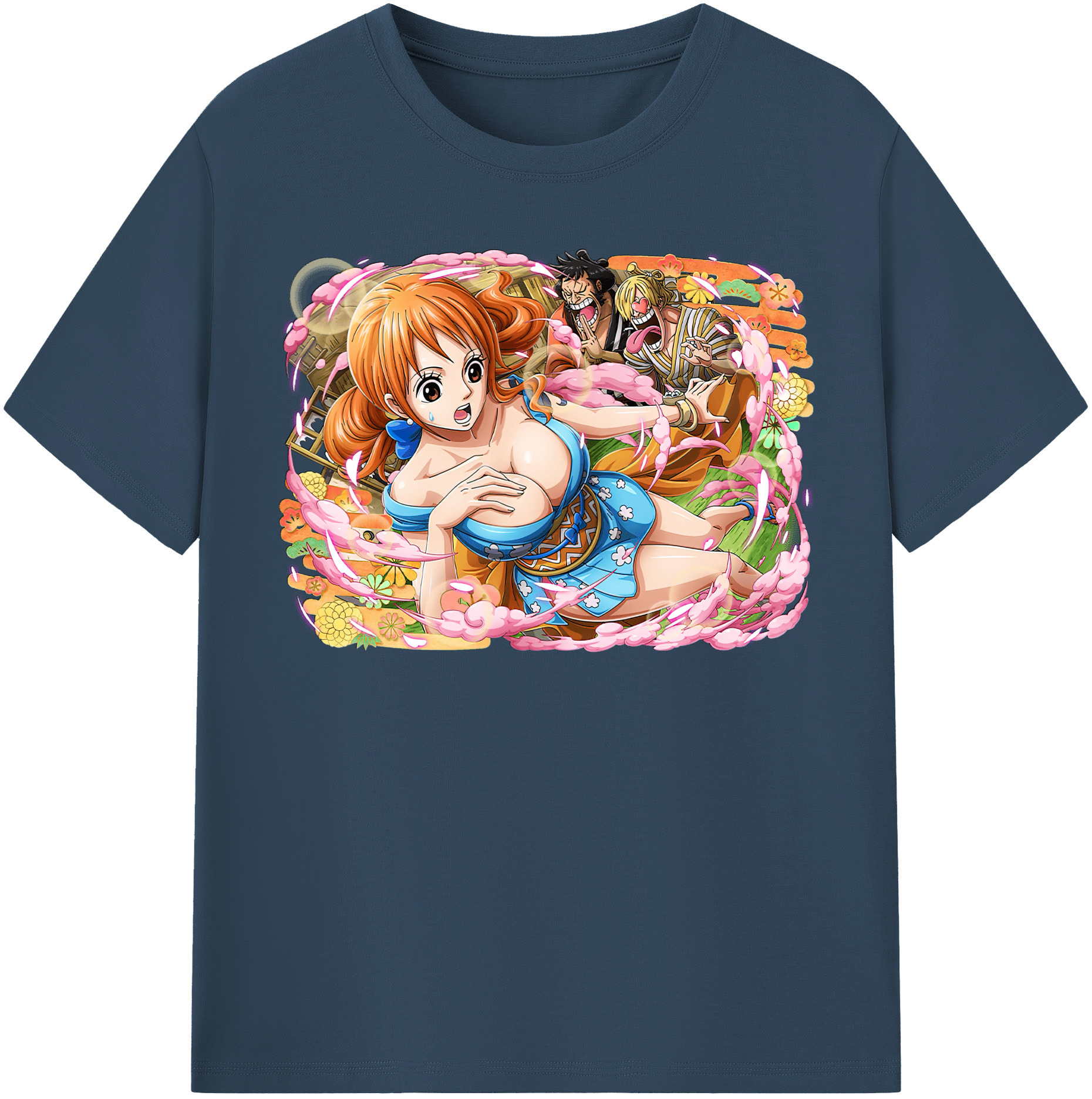 ワンピース ナミ ONE PIECE Nami 綿100％半袖Tシャツ（フロントプリント）