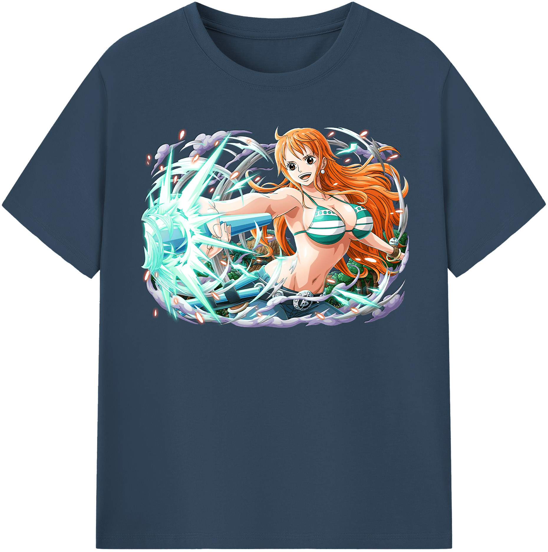 ワンピース ナミ ONE PIECE Nami 綿100％半袖Tシャツ（フロントプリント）