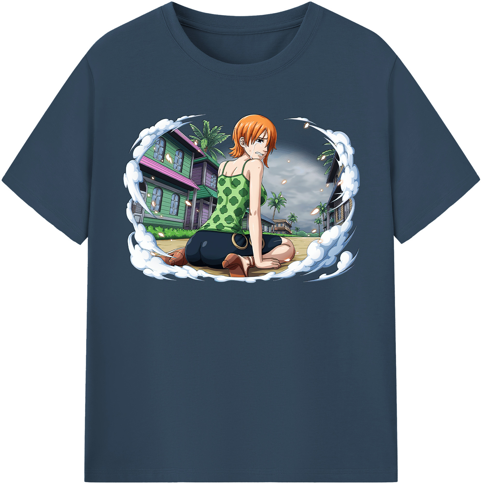 ワンピース ナミ ONE PIECE Nami 綿100％半袖Tシャツ（フロントプリント）