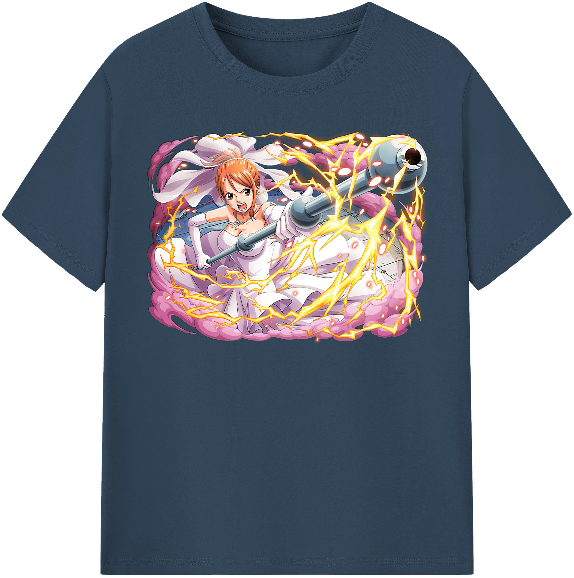 ワンピース ナミ ONE PIECE Nami 綿100％半袖Tシャツ（フロントプリント）
