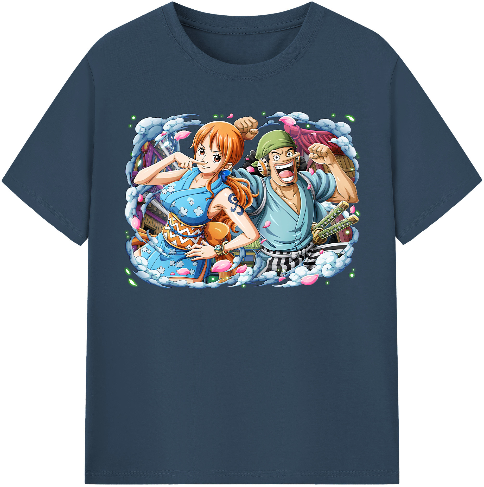 ワンピース ナミ ONE PIECE Nami 綿100％半袖Tシャツ（フロントプリント）