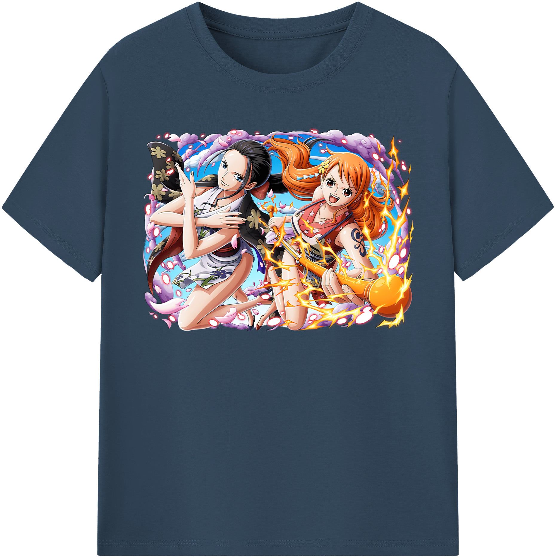 ワンピース ナミ ONE PIECE Nami 綿100％半袖Tシャツ（フロントプリント）