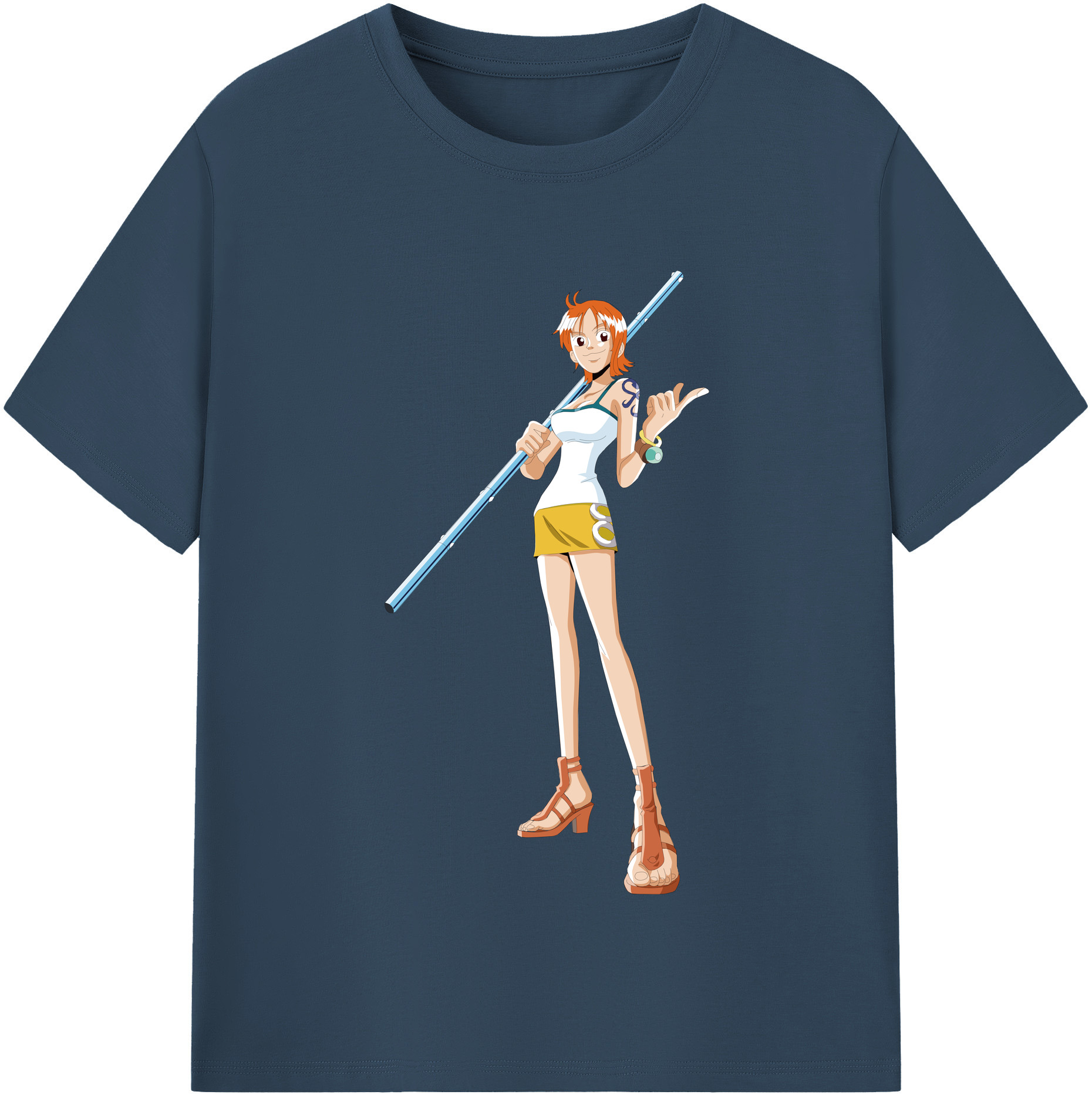 ワンピース ナミ ONE PIECE Nami 綿100％半袖Tシャツ（フロントプリント）