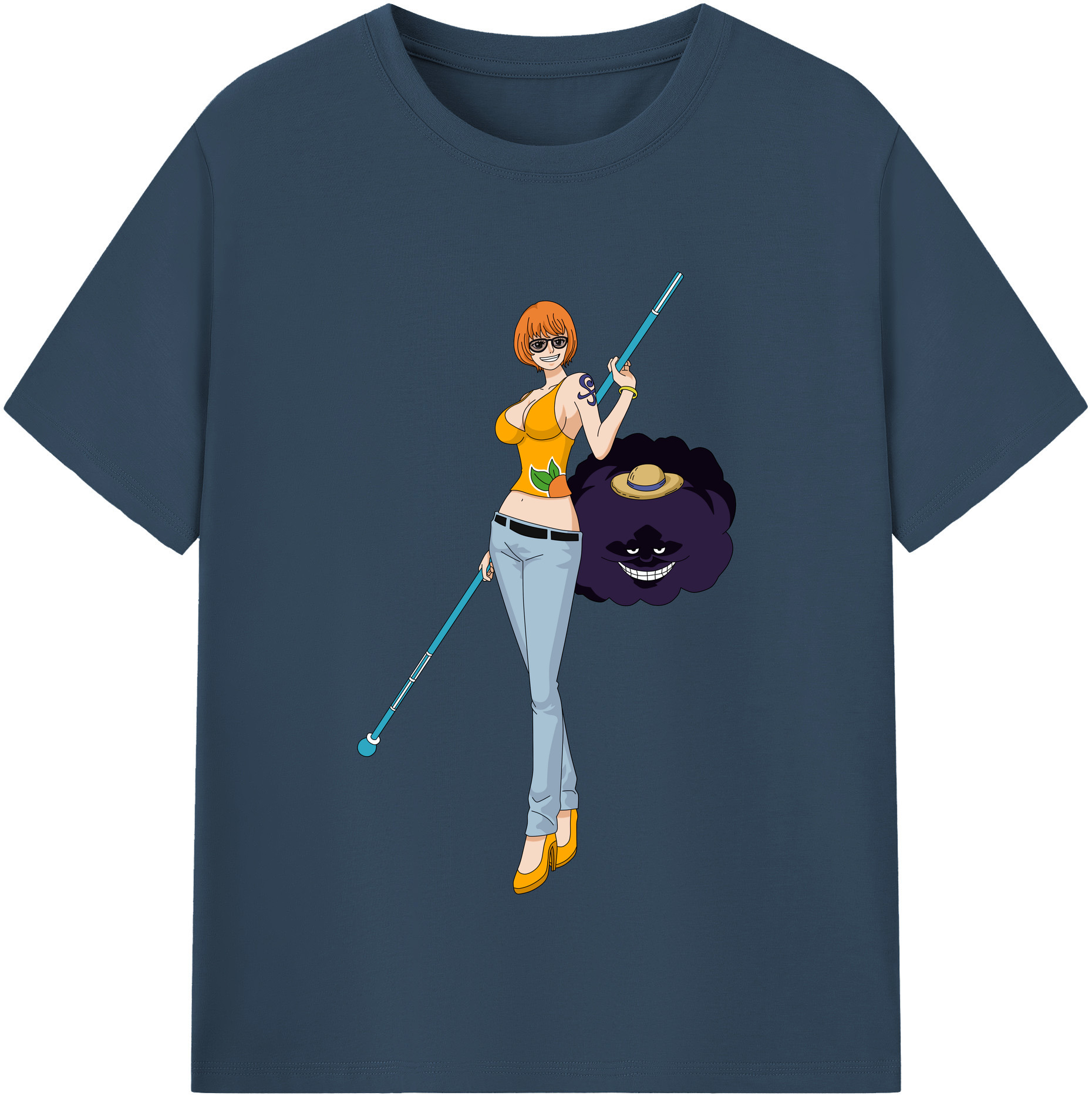 ワンピース ナミ ONE PIECE Nami 綿100％半袖Tシャツ（フロントプリント）