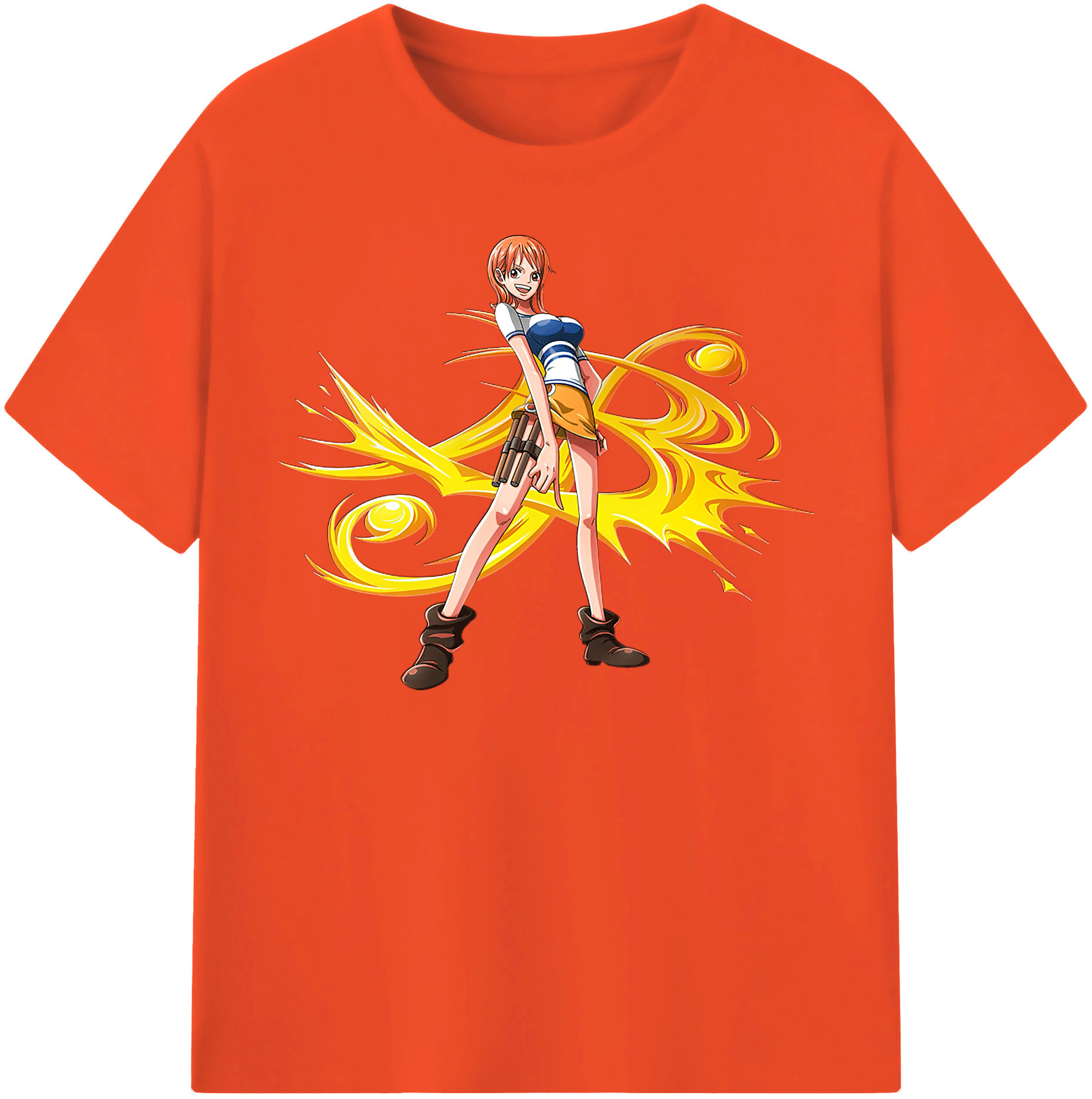 ワンピース ナミ ONE PIECE Nami 綿100％半袖Tシャツ（フロントプリント）