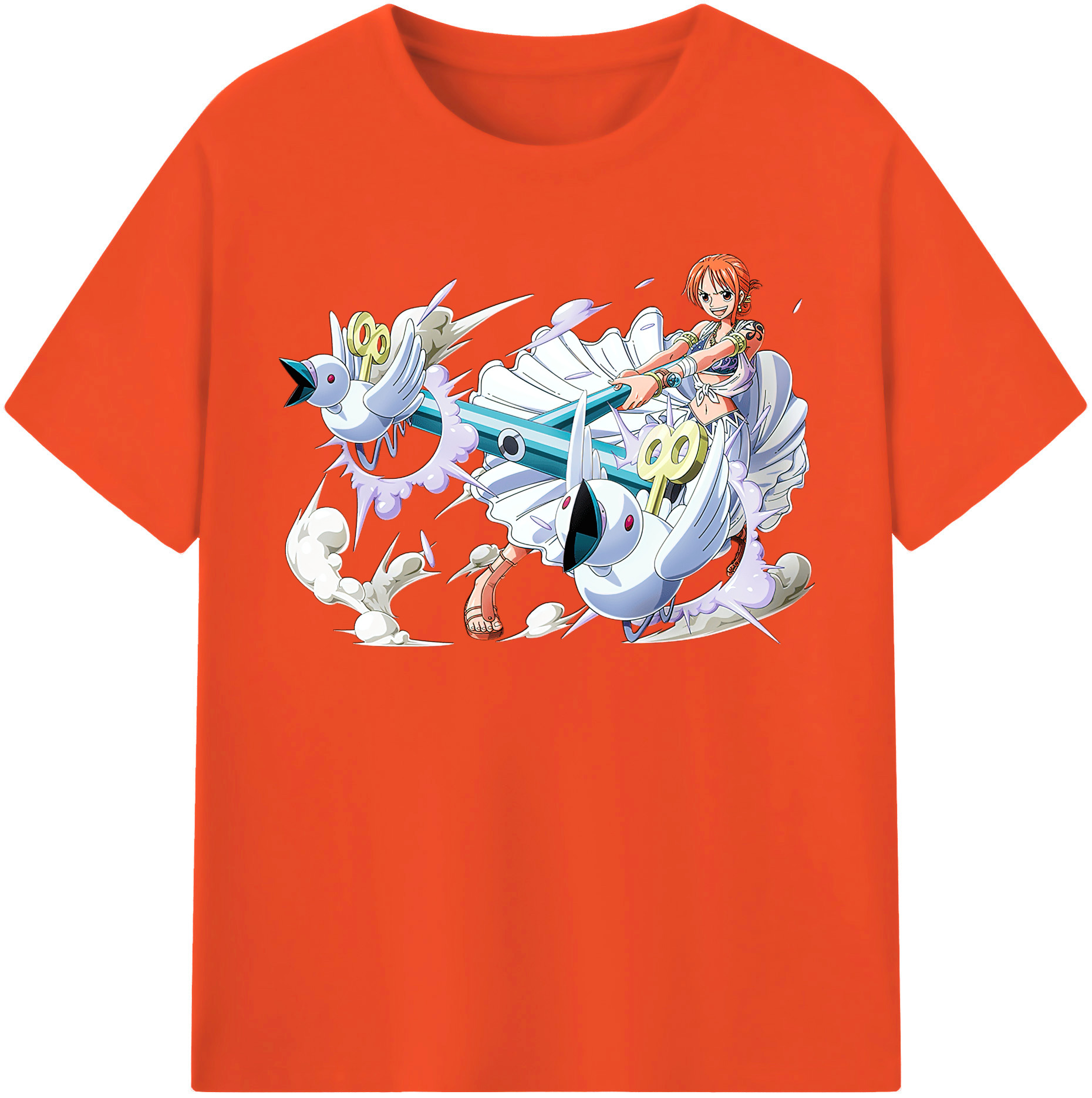 ワンピース ナミ ONE PIECE Nami 綿100％半袖Tシャツ（フロントプリント）