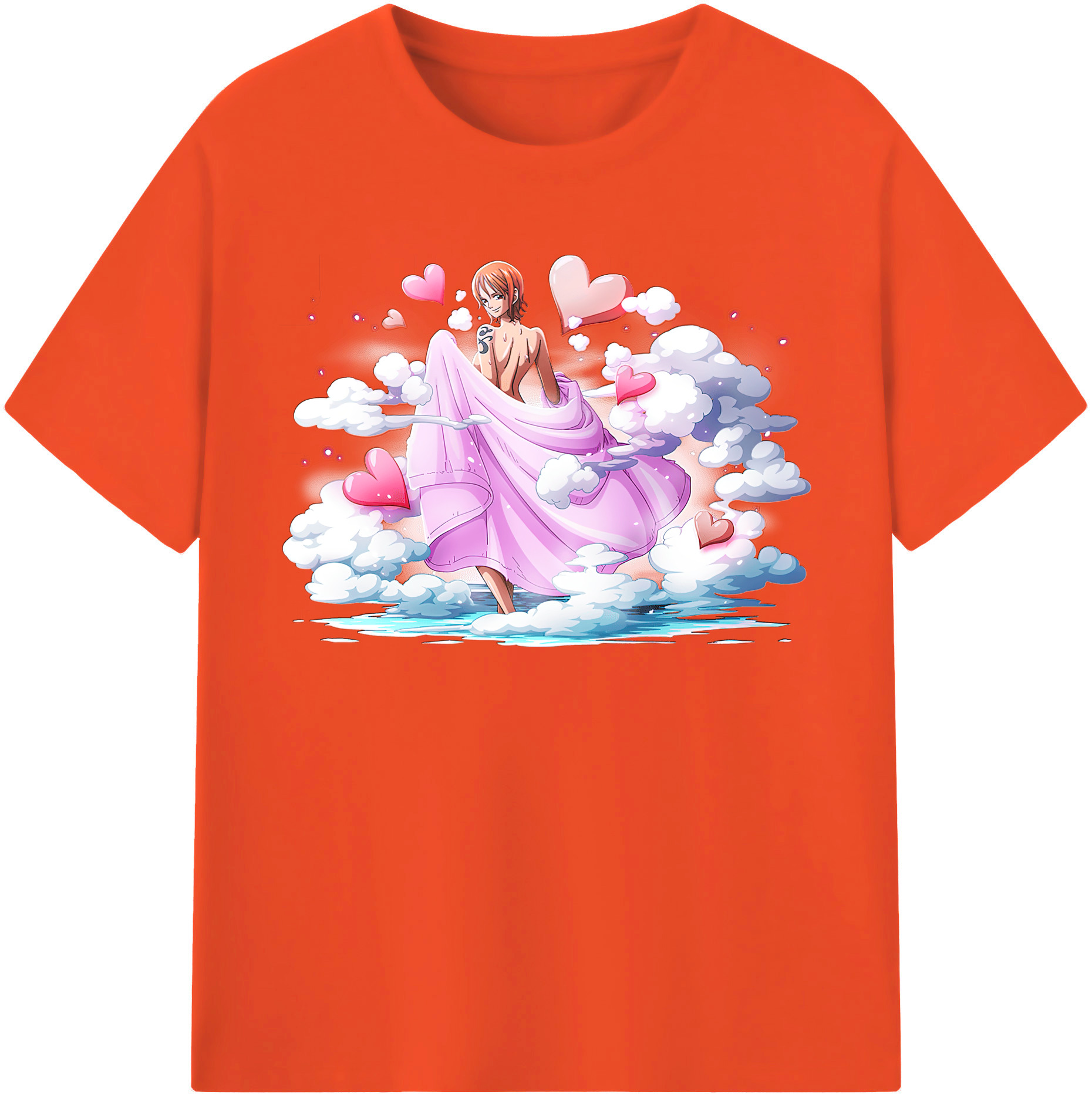 ワンピース ナミ ONE PIECE Nami 綿100％半袖Tシャツ（フロントプリント）