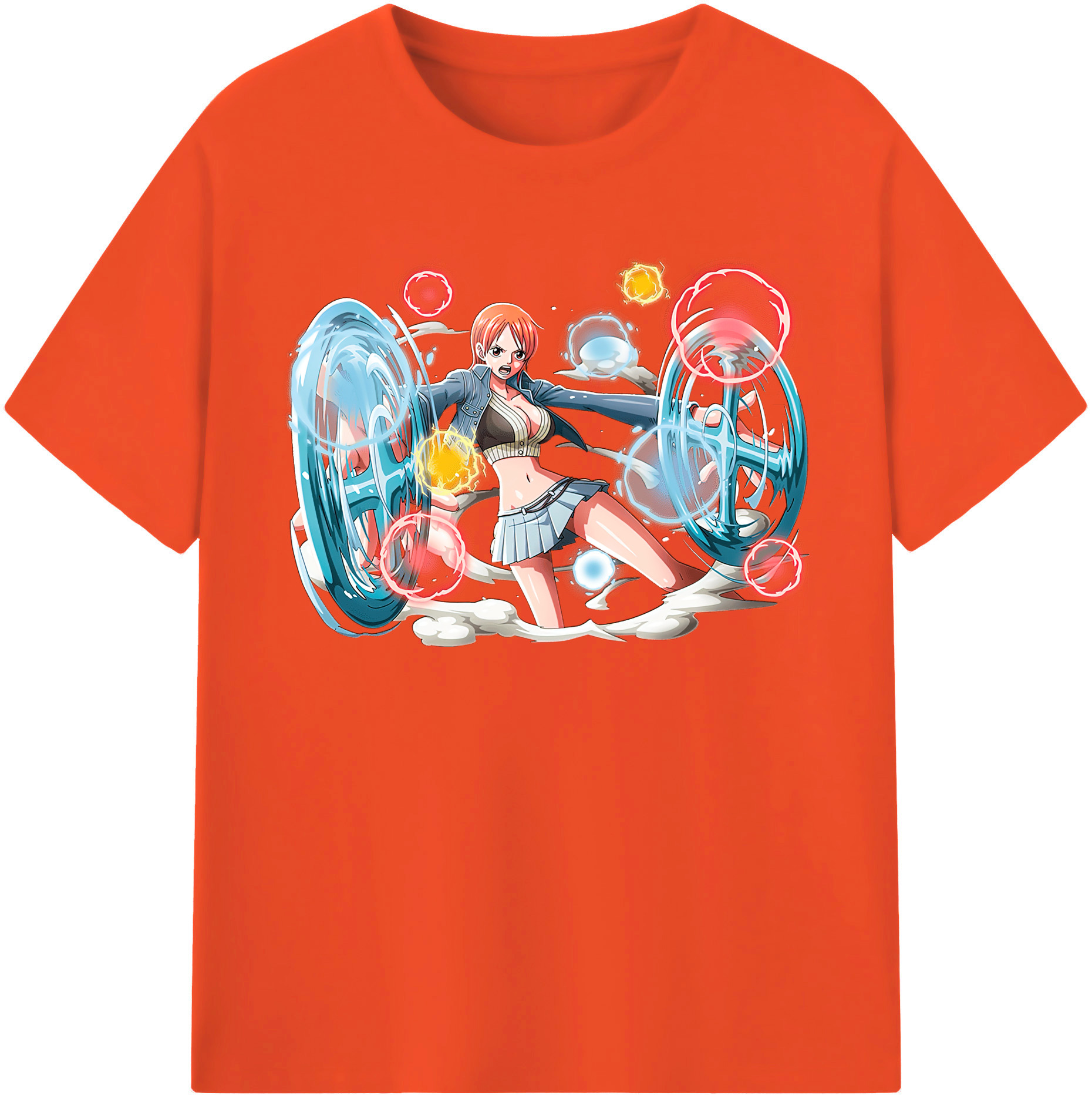 ワンピース ナミ ONE PIECE Nami 綿100％半袖Tシャツ（フロントプリント）